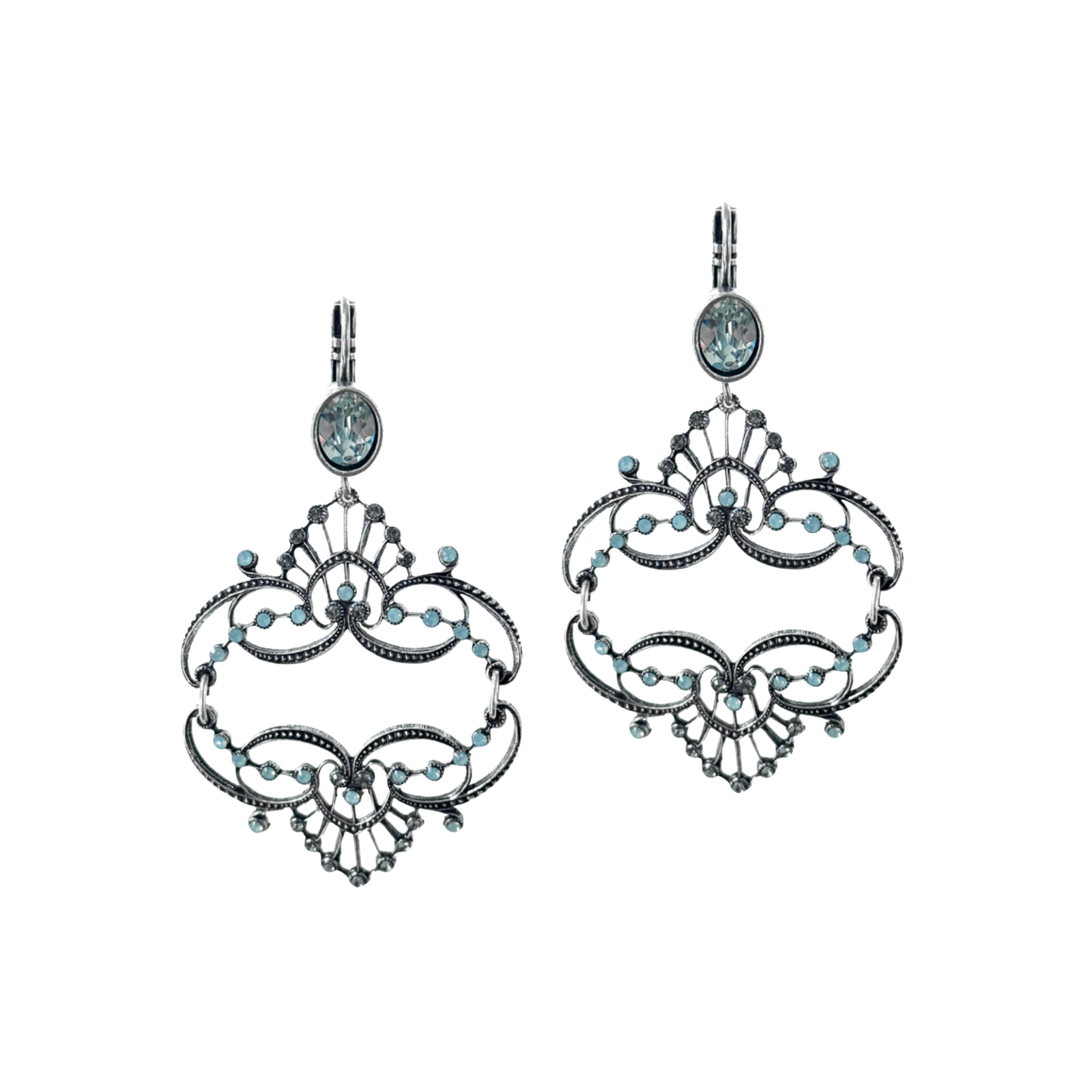 Boucles d'oreilles Antoinette Argentées