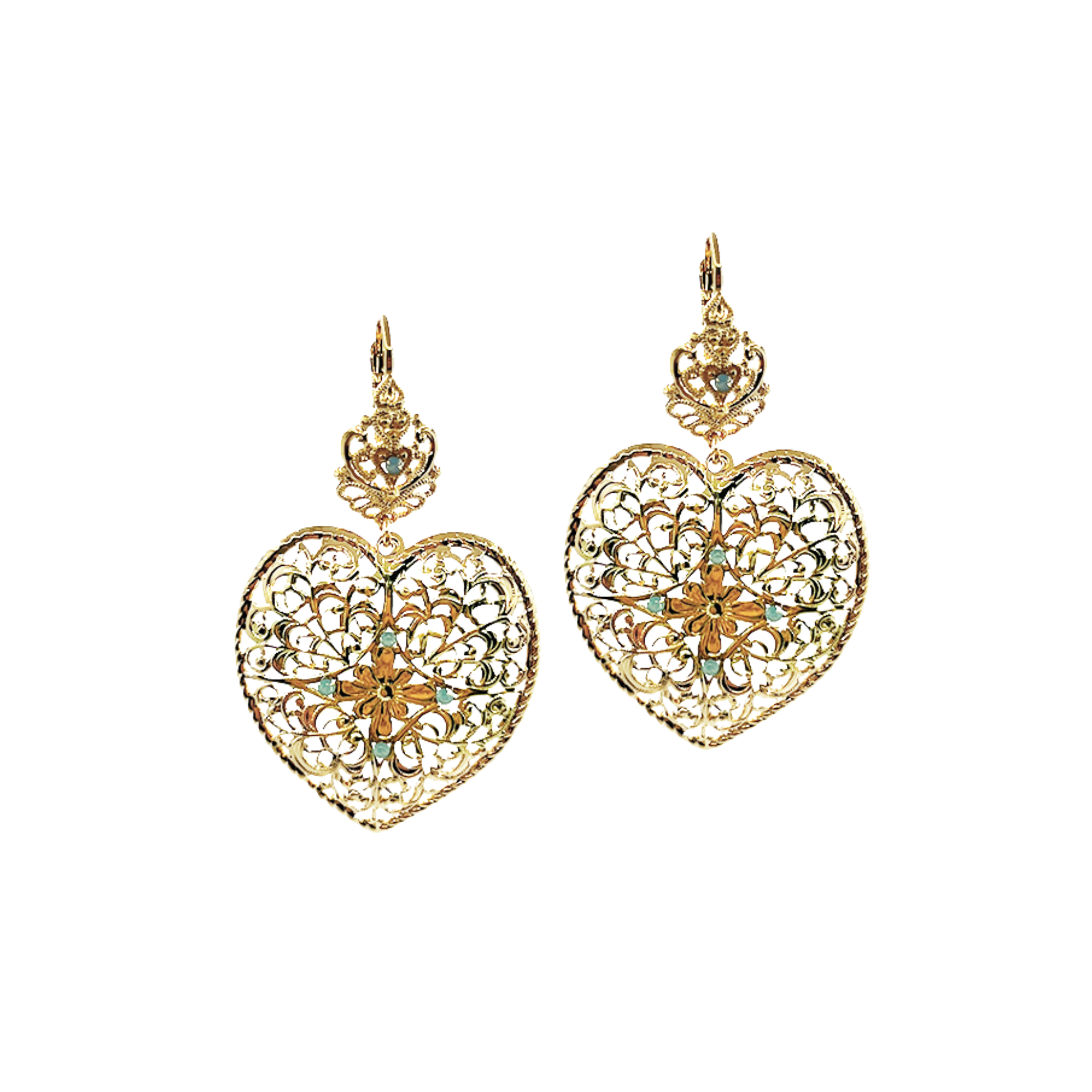 Boucles d'oreilles Love Love Dorées