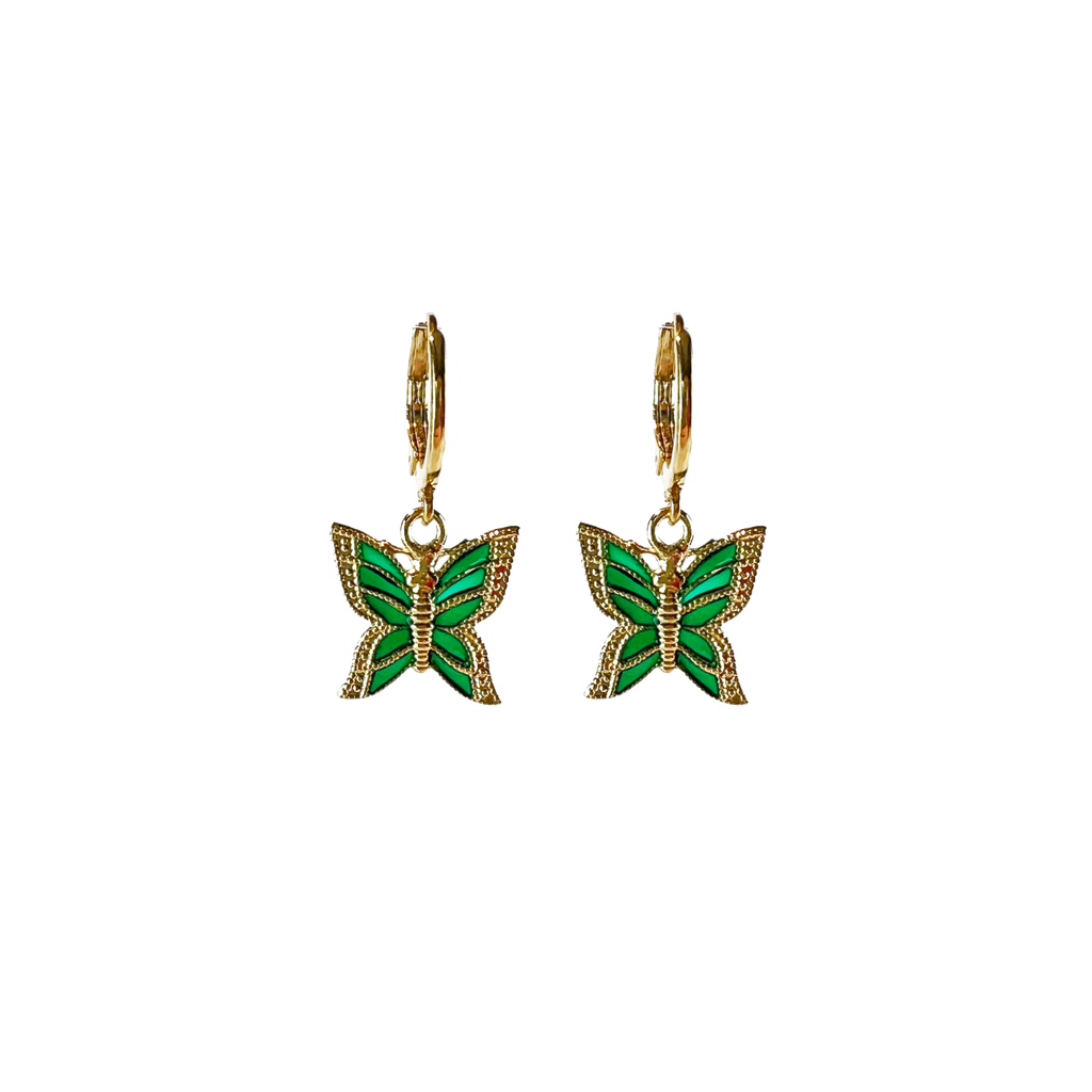 Boucles d'oreilles Lycène Dorées