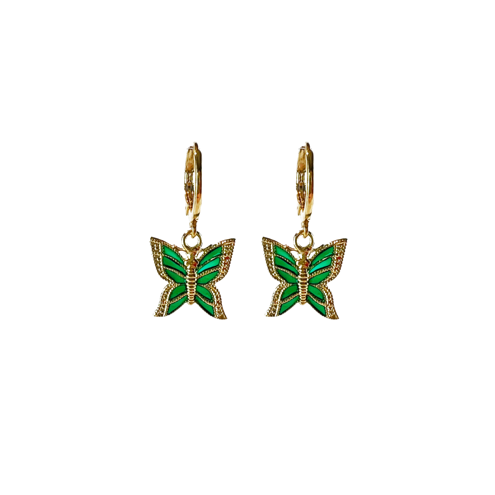 Boucles d'oreilles Lycène Dorées