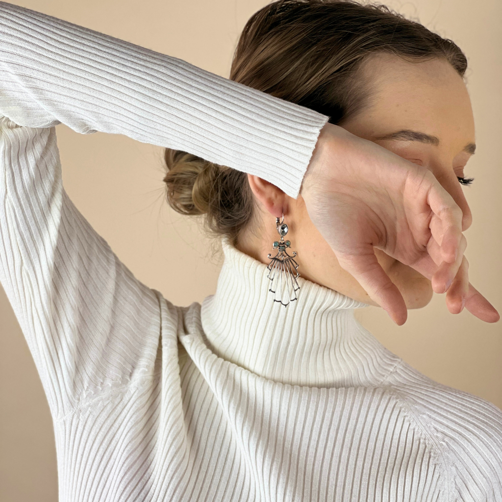 Boucles d'oreilles Tania Argentées