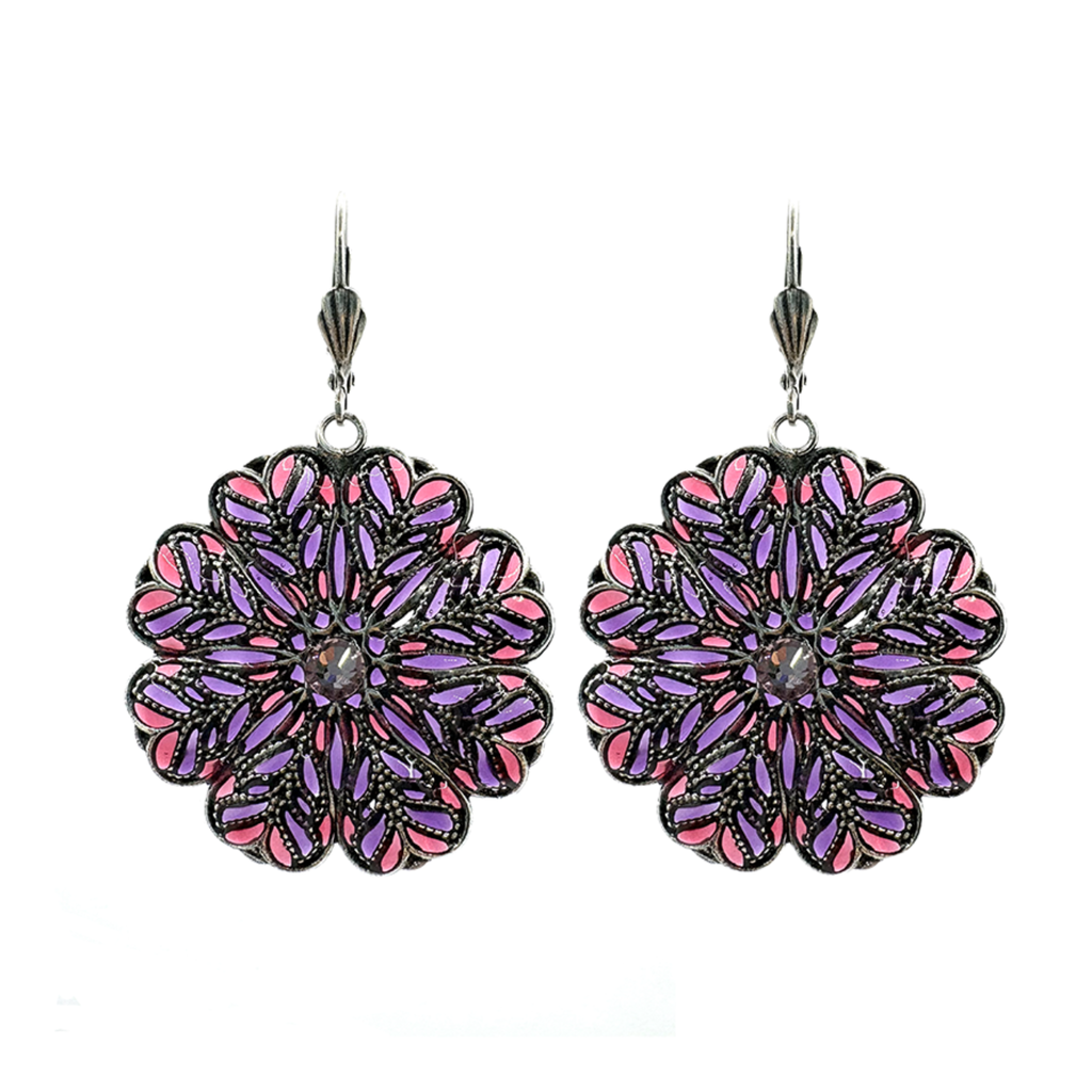 Boucles d'oreilles Florale