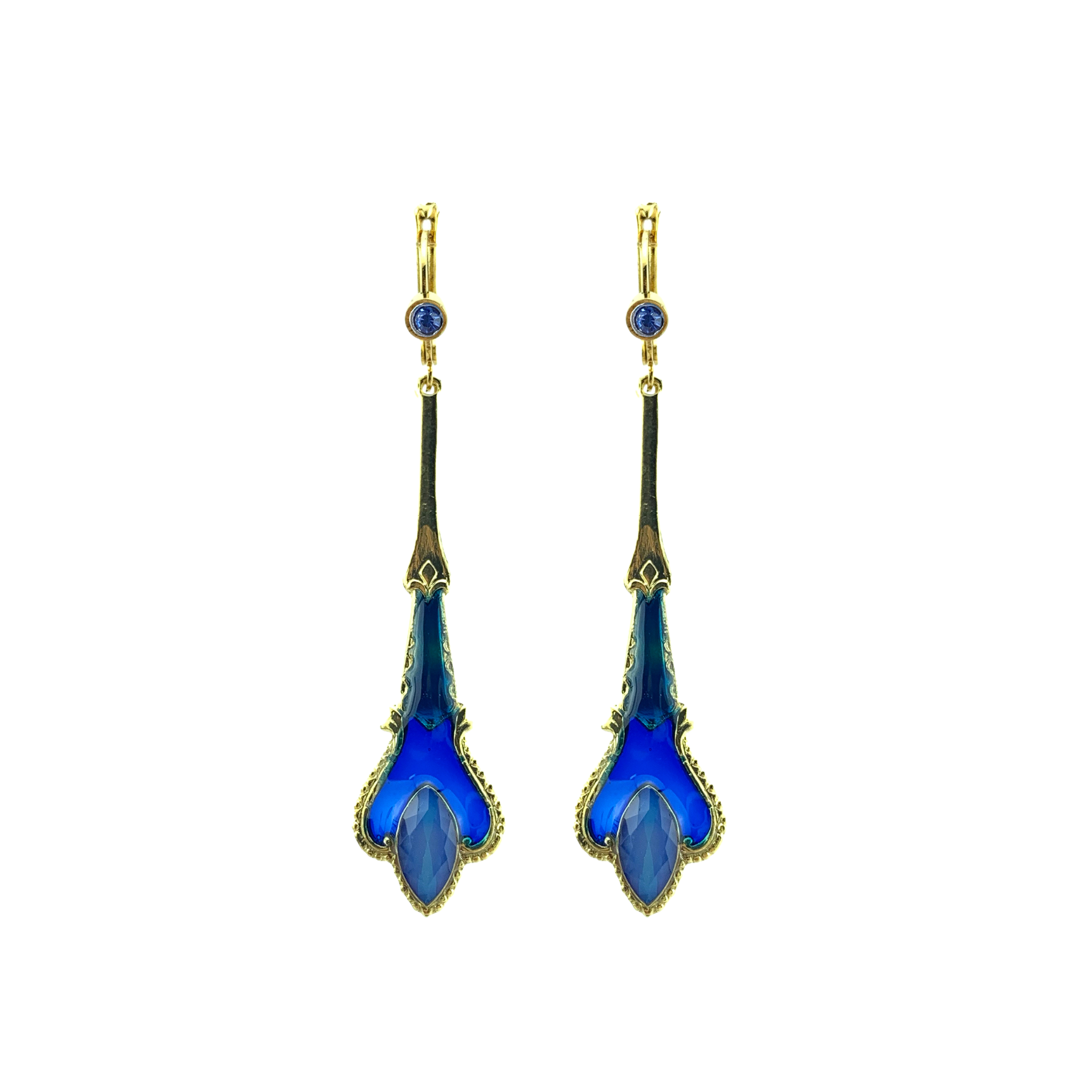 Boucles d'oreilles Chatelaine dorées