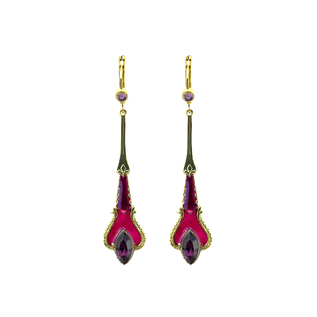 Boucles d'oreilles Chatelaine dorées