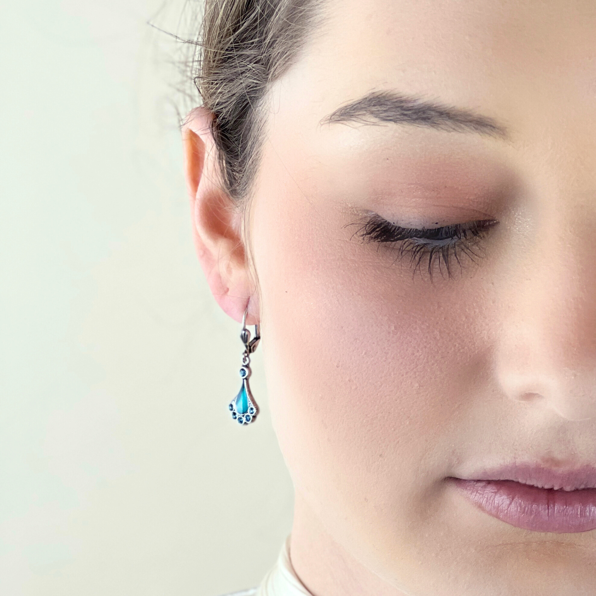 Boucles d'oreilles Eventail