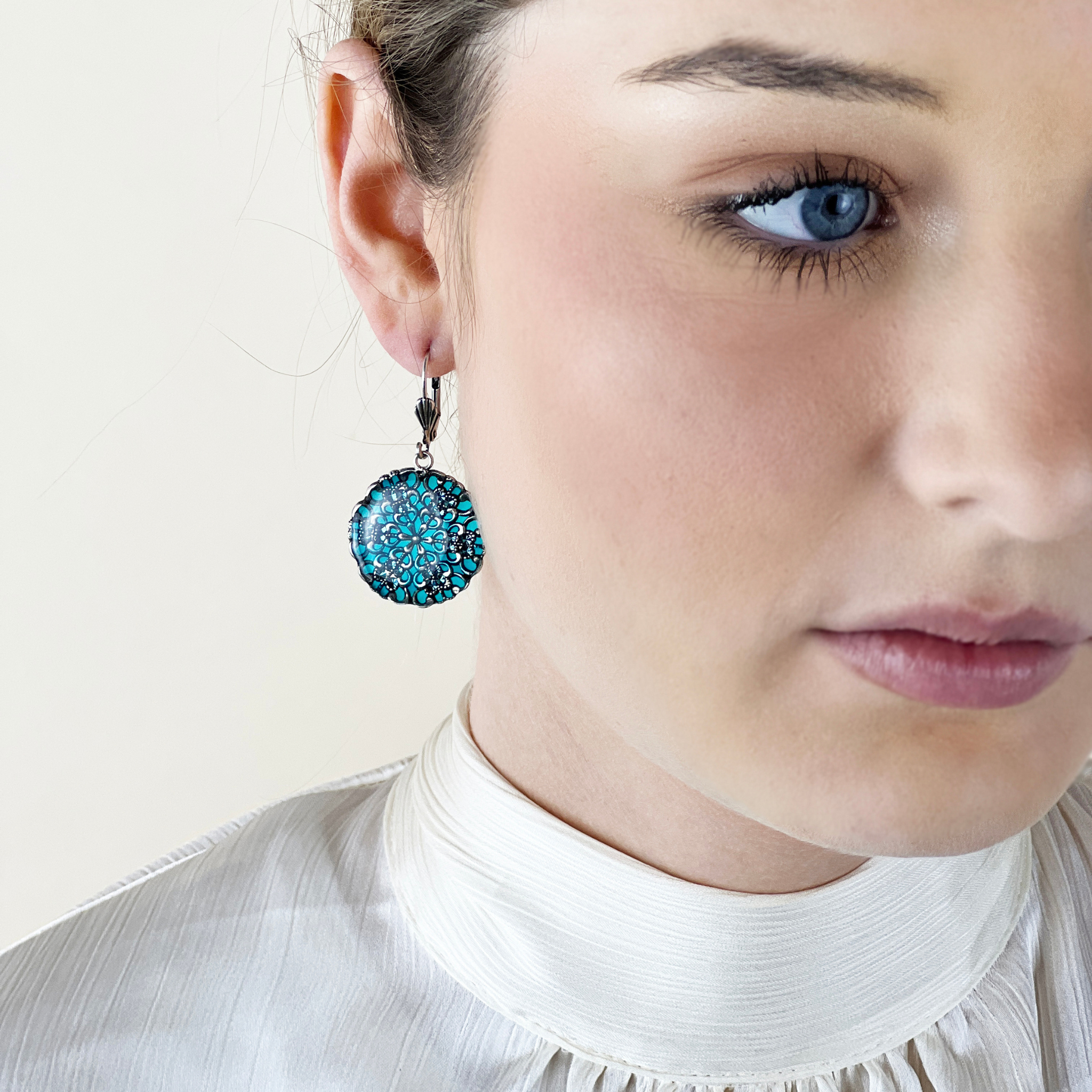 Boucles d'oreilles Fleuries