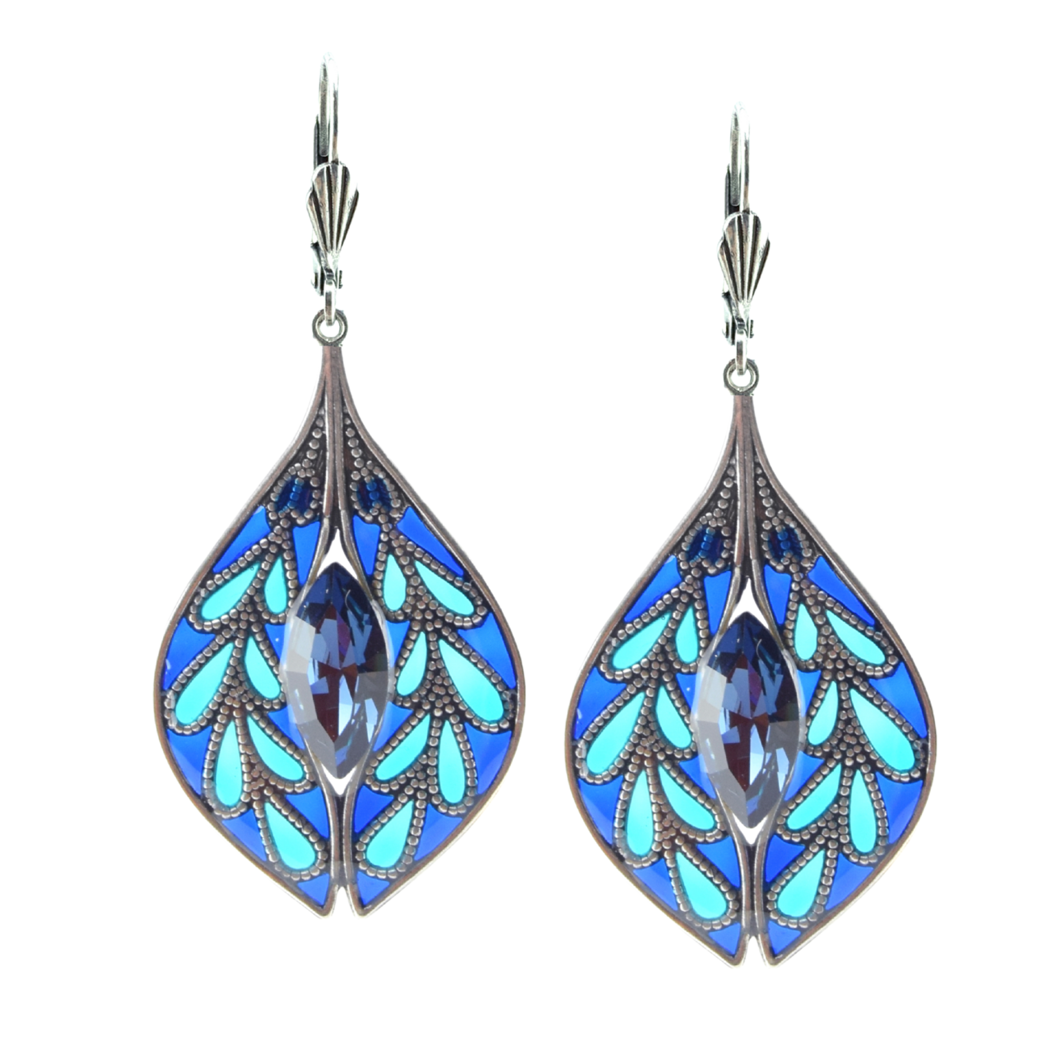 Boucles d'oreilles Gentiane