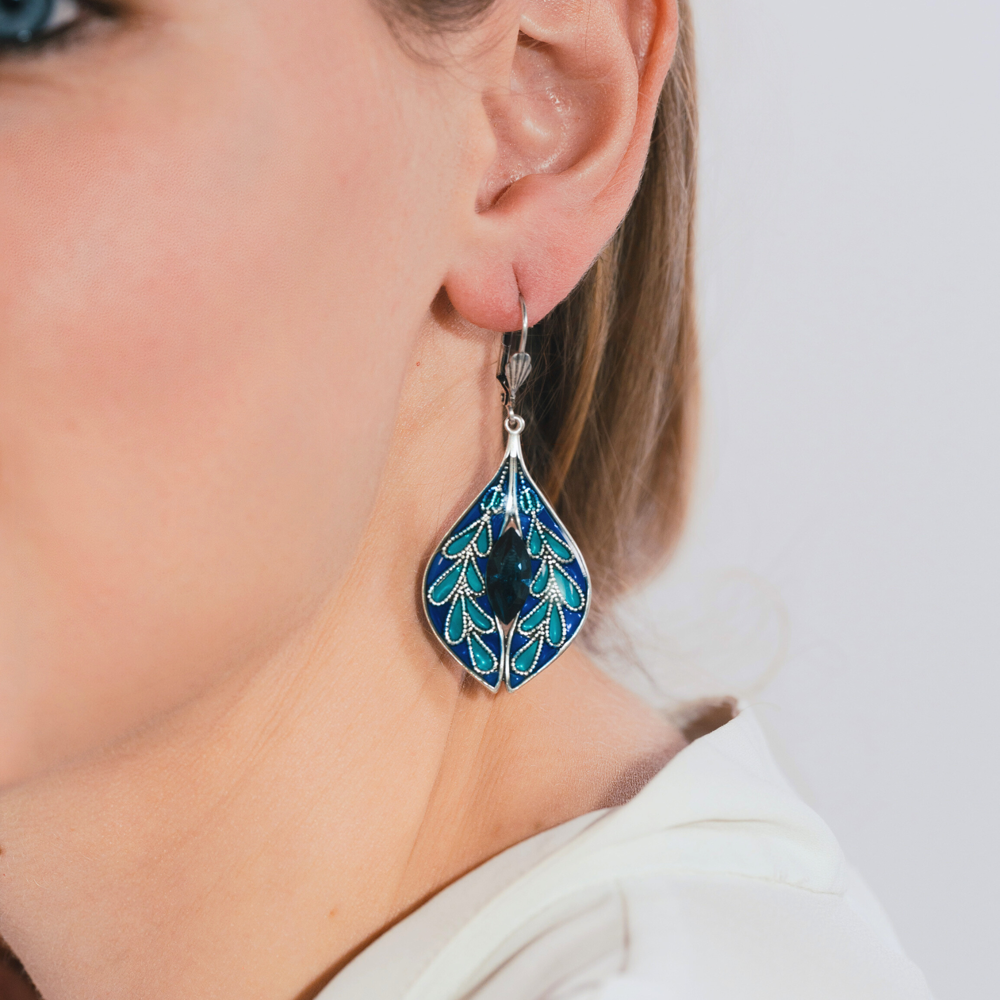 Boucles d'oreilles Gentiane