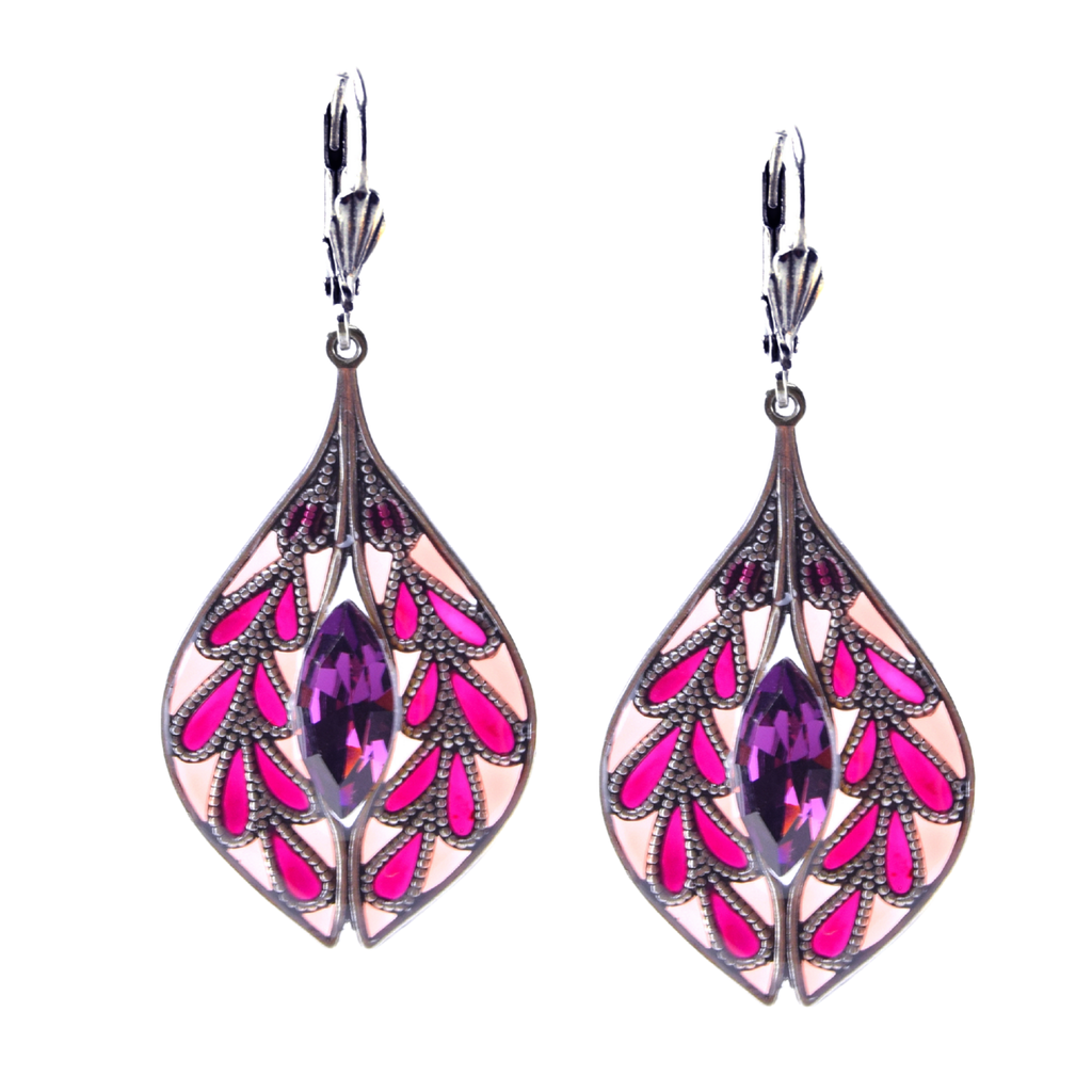 Boucles d'oreilles Gentiane