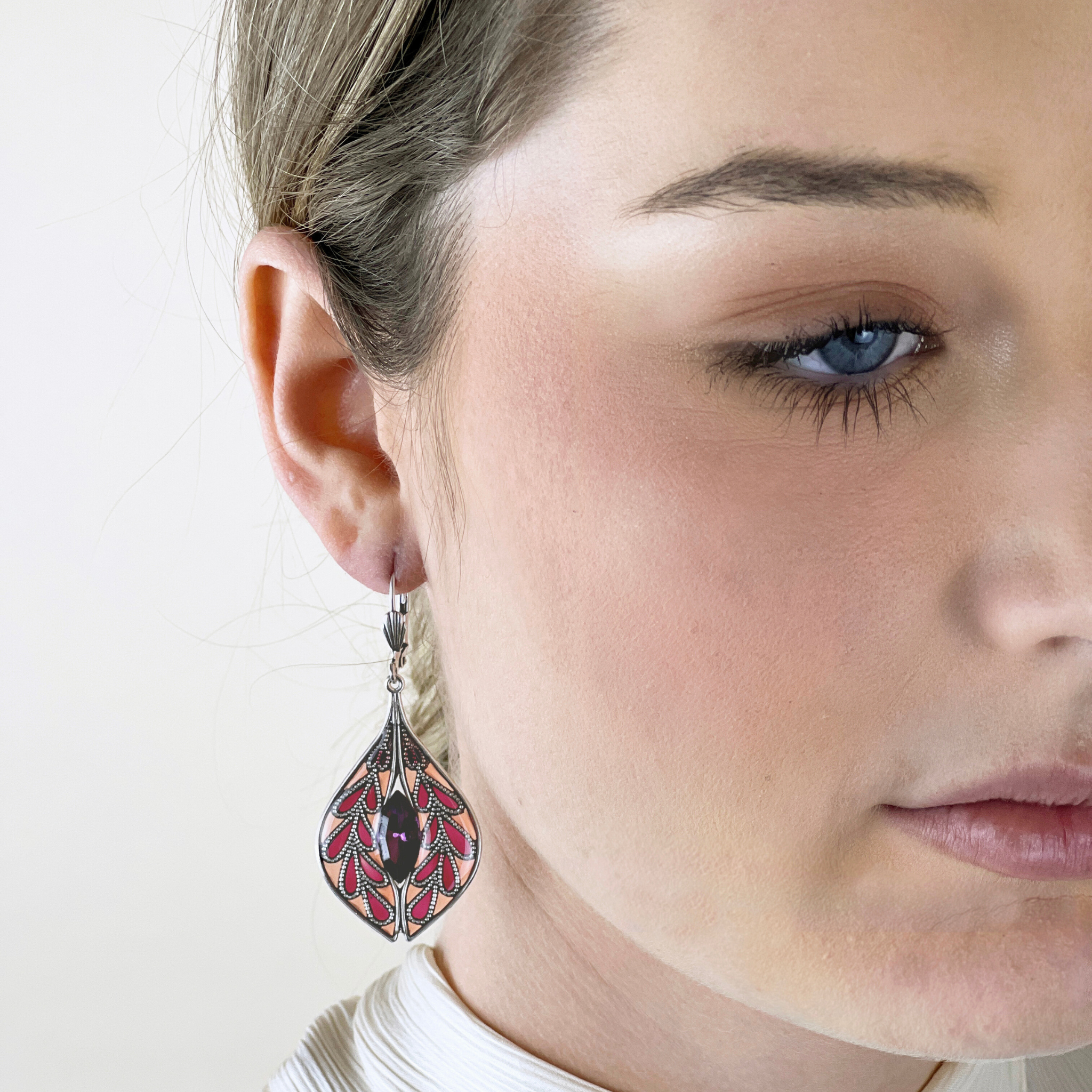 Boucles d'oreilles Gentiane
