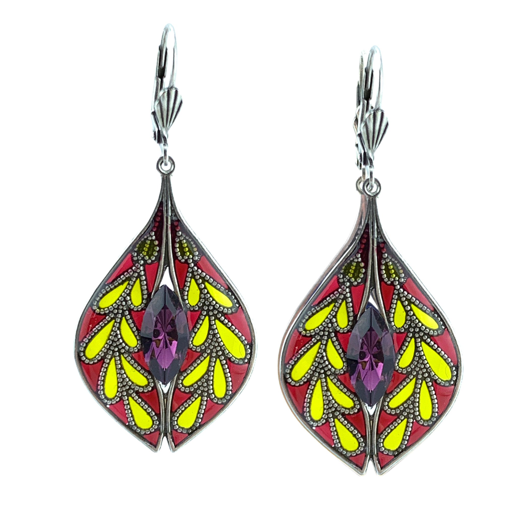 Boucles d'oreilles Gentiane