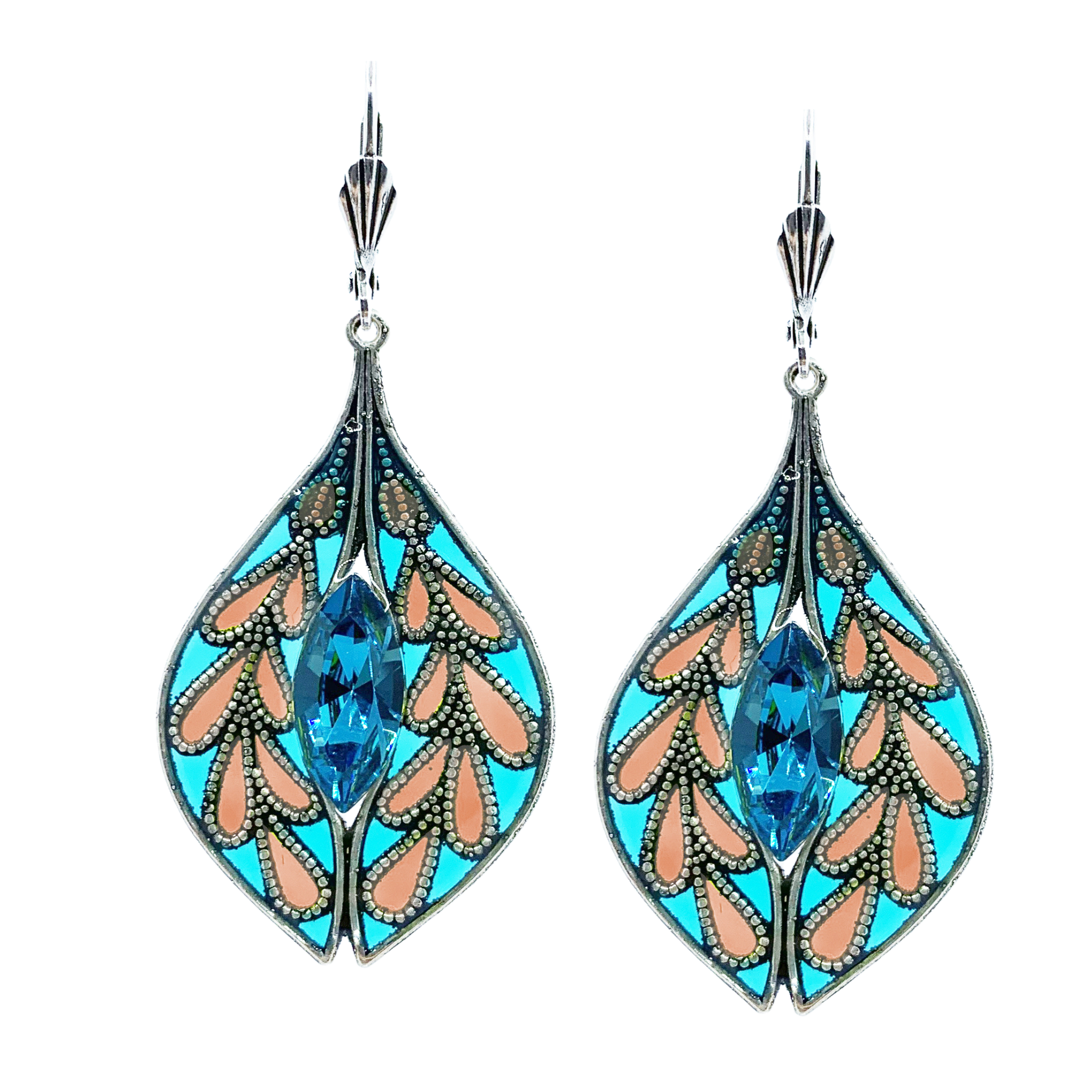 Boucles d'oreilles Gentiane