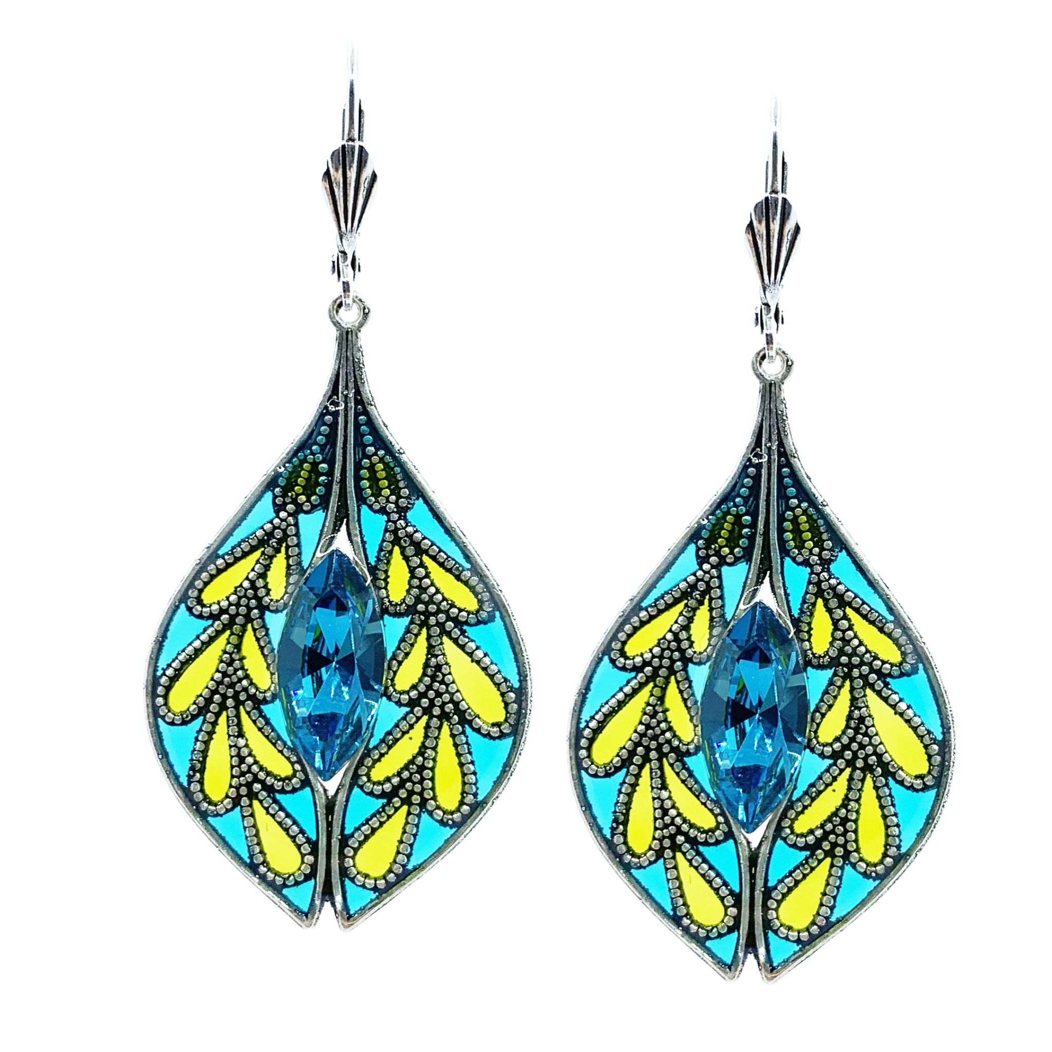 Boucles d'oreilles Gentiane