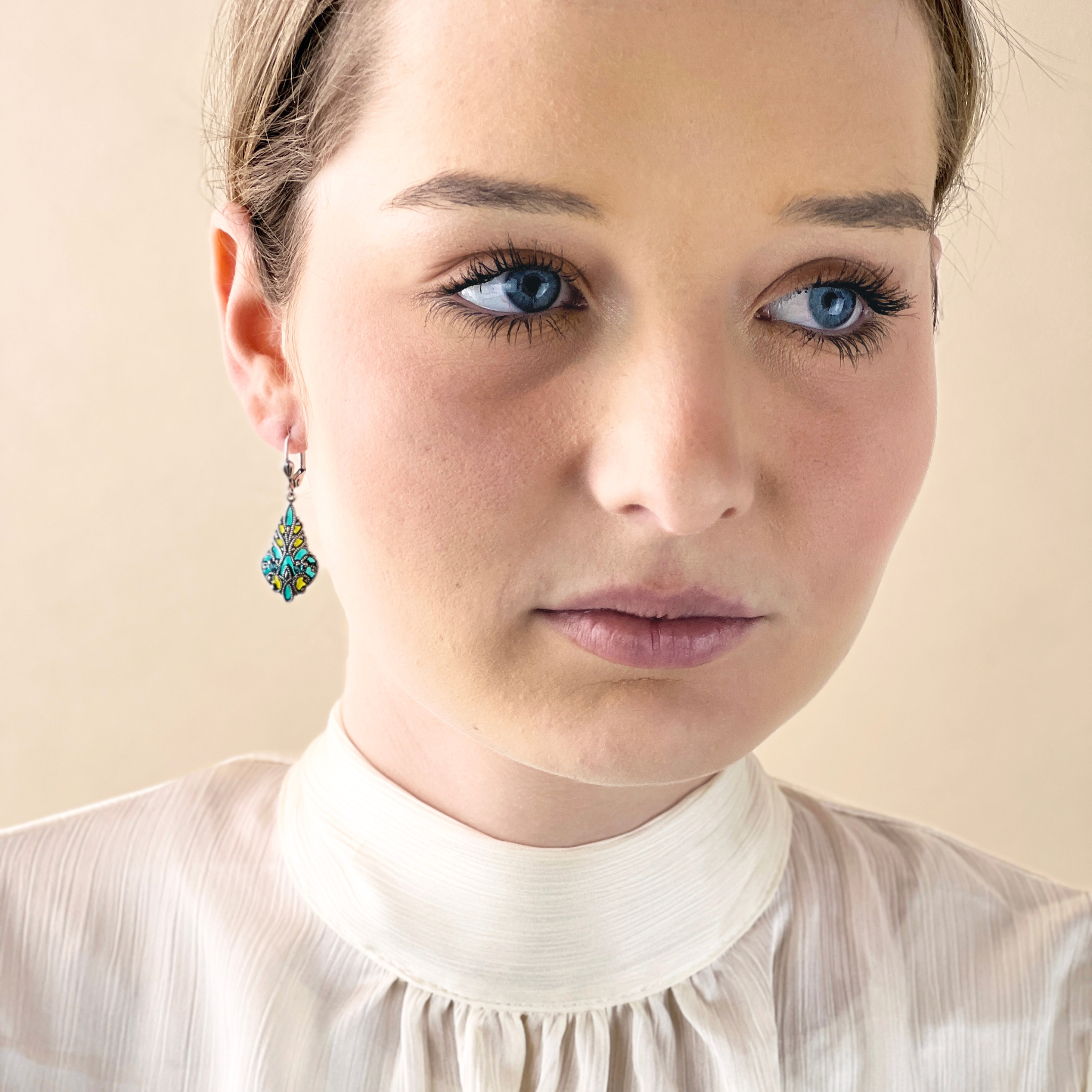 Boucles d'oreilles Mosaïque