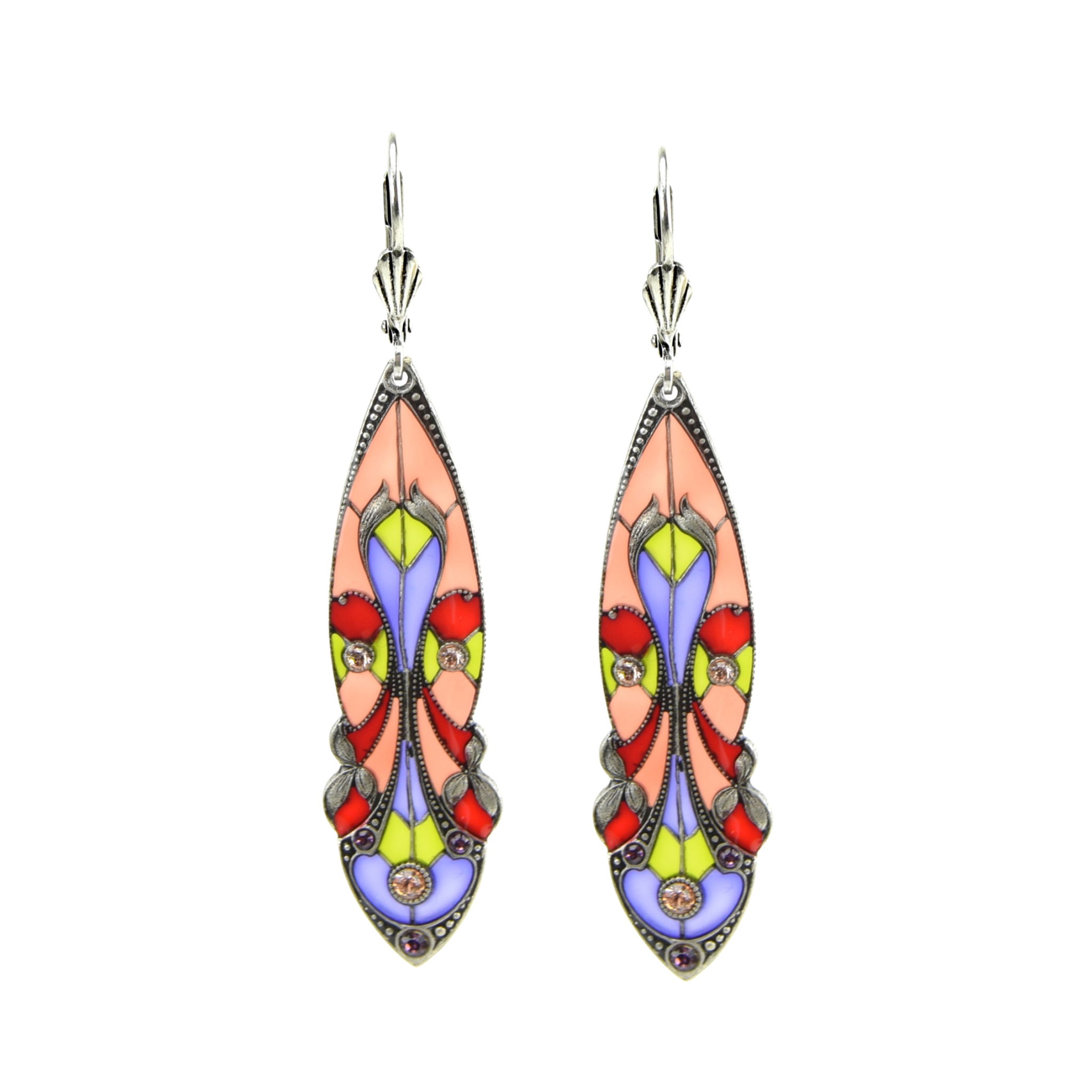 Boucles d'oreilles Mucha