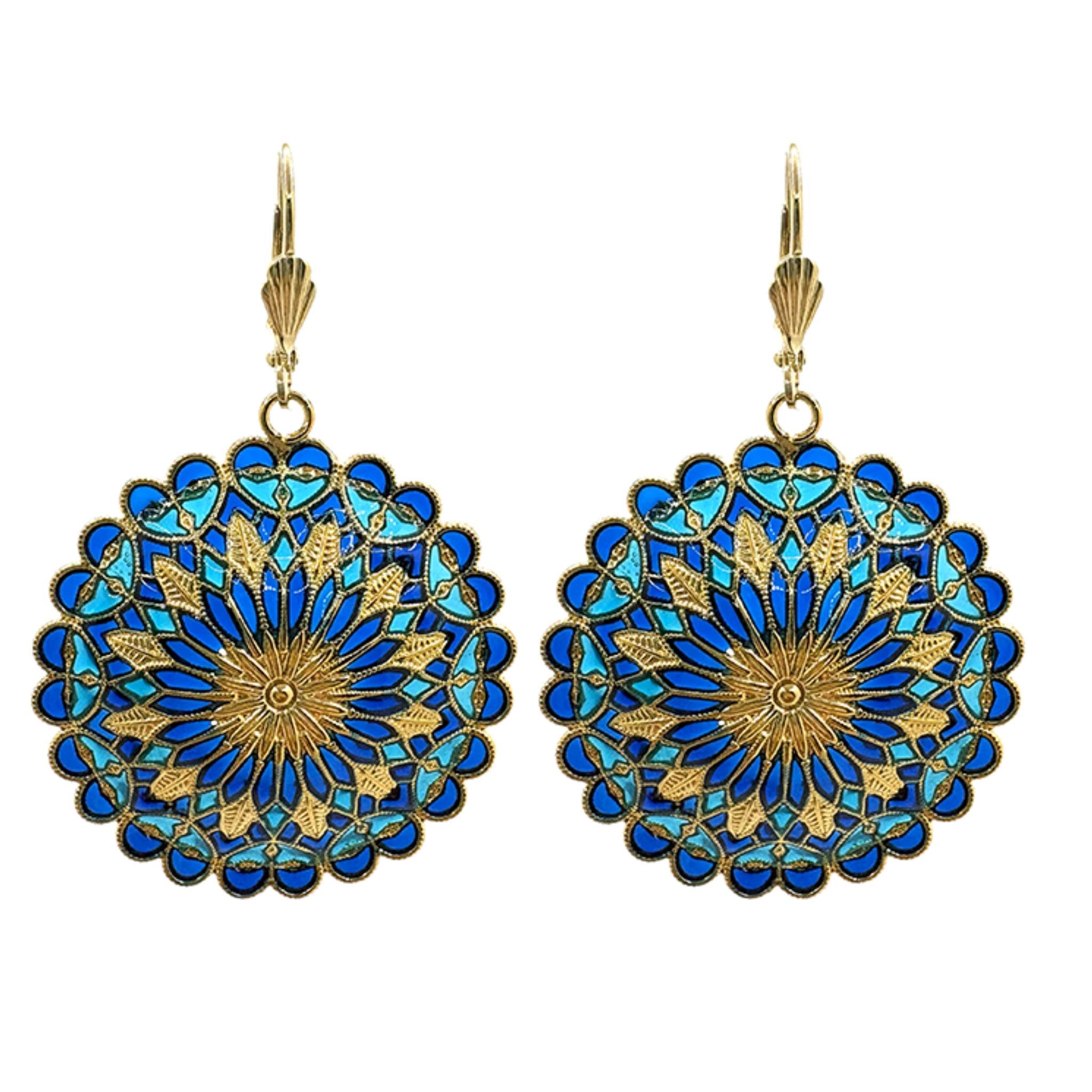 Gold Notre Dame earrings