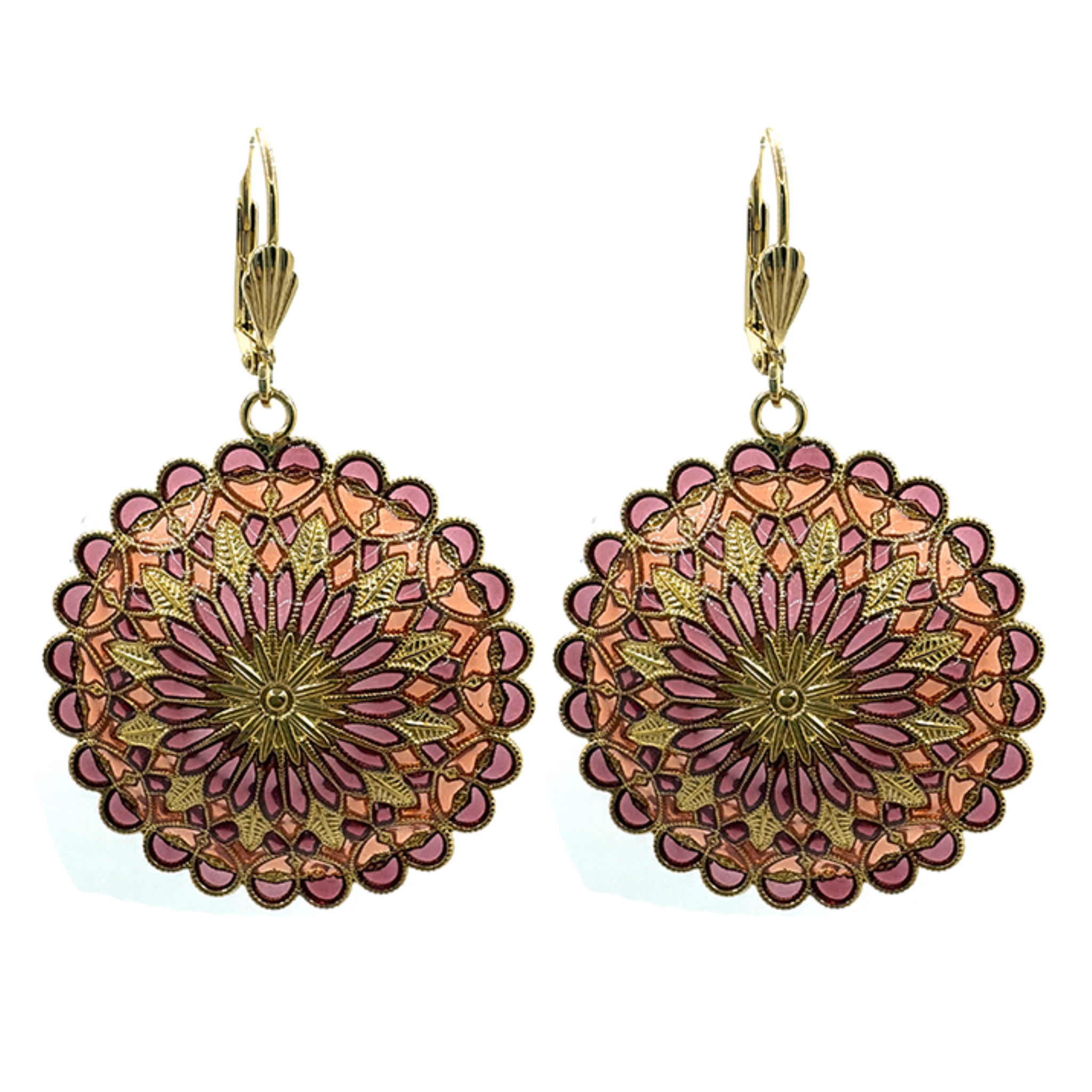 Gold Notre Dame earrings