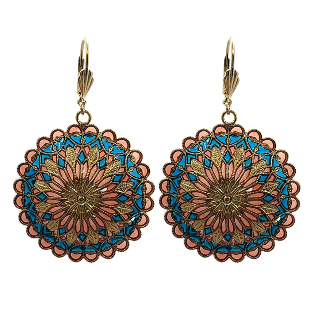 Gold Notre Dame earrings