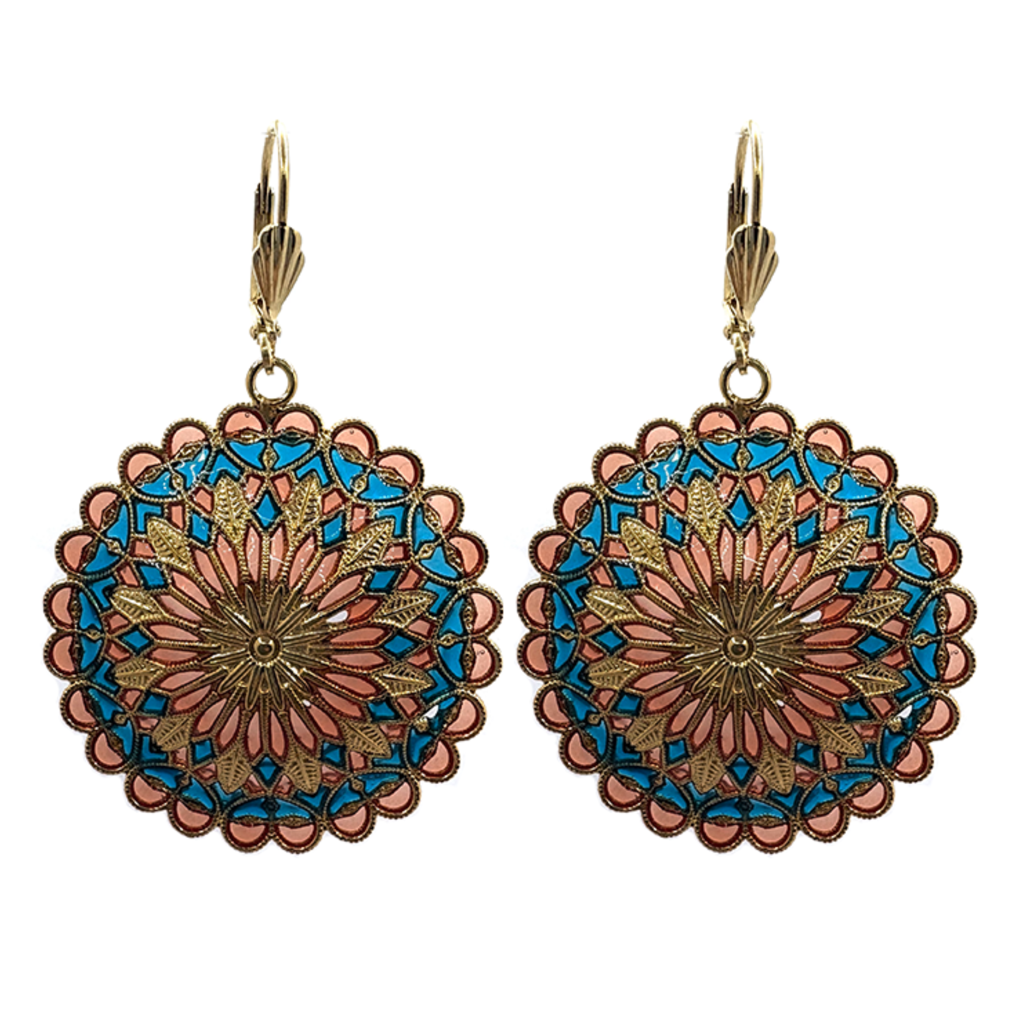 Gold Notre Dame earrings