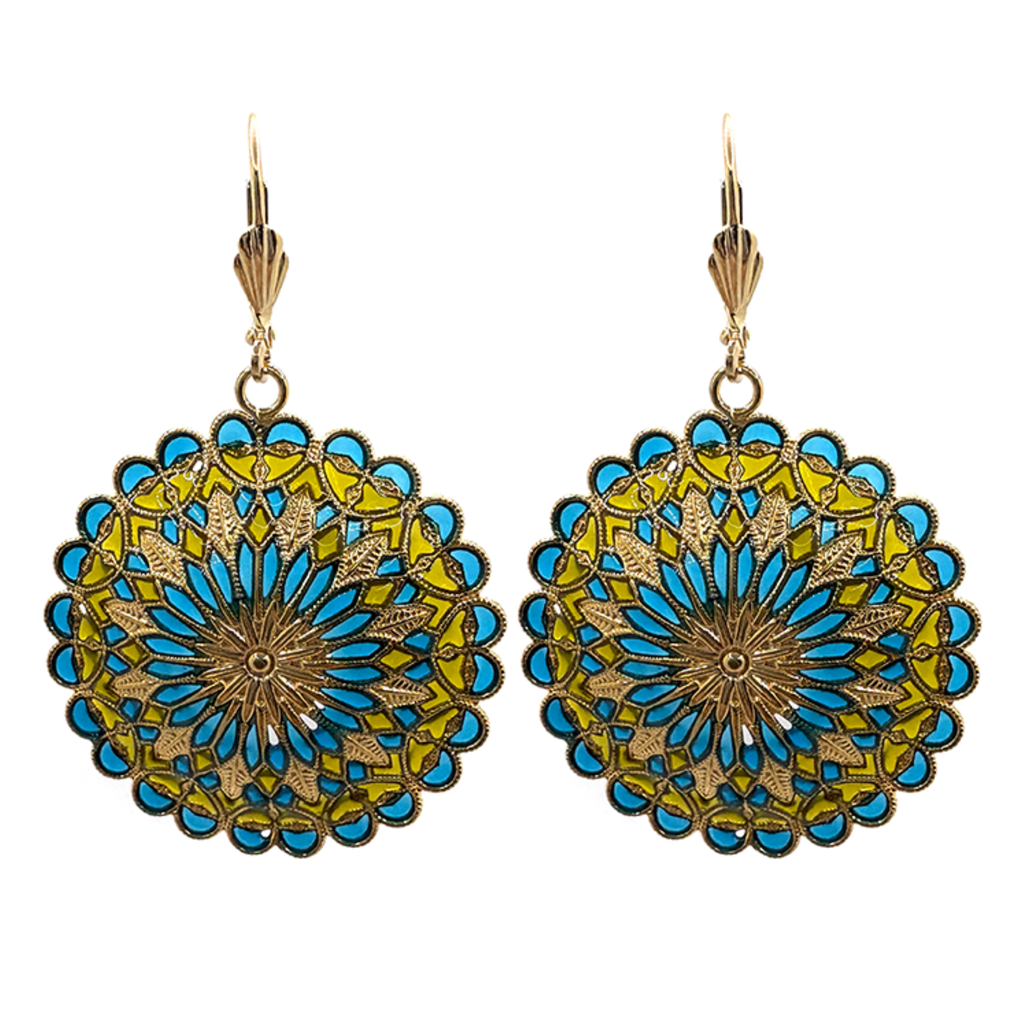 Gold Notre Dame earrings