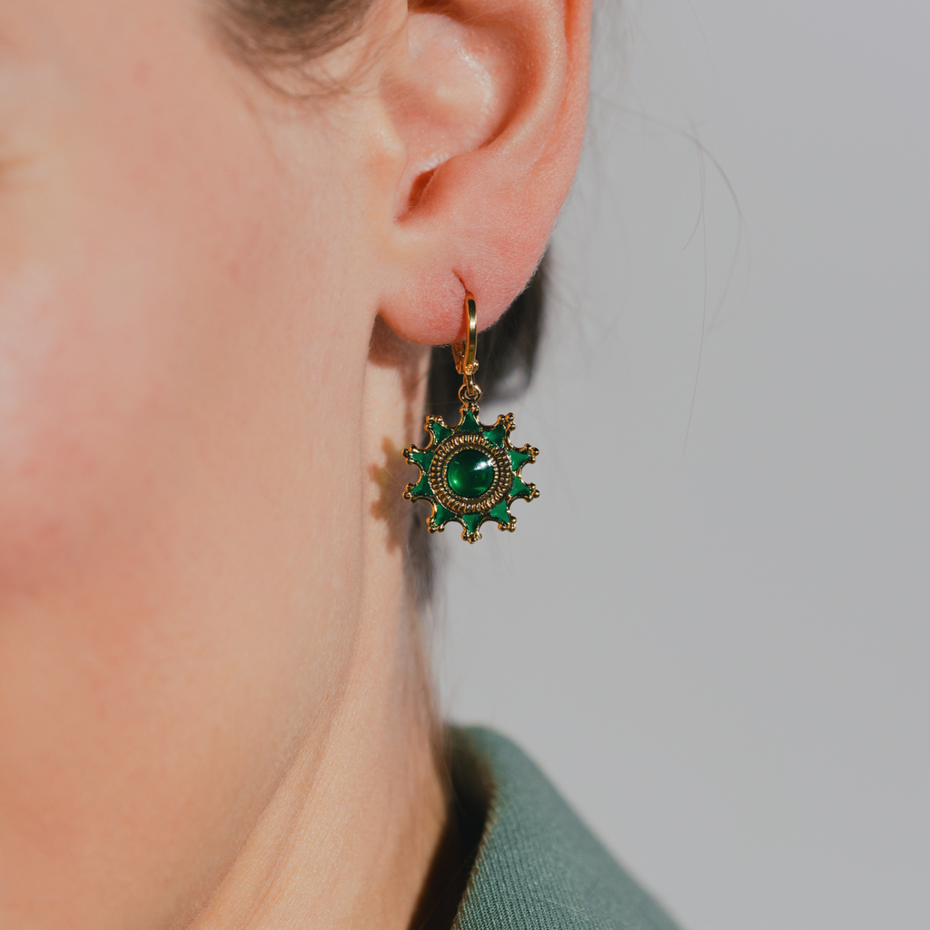 Boucles d'oreilles Philomène dorées