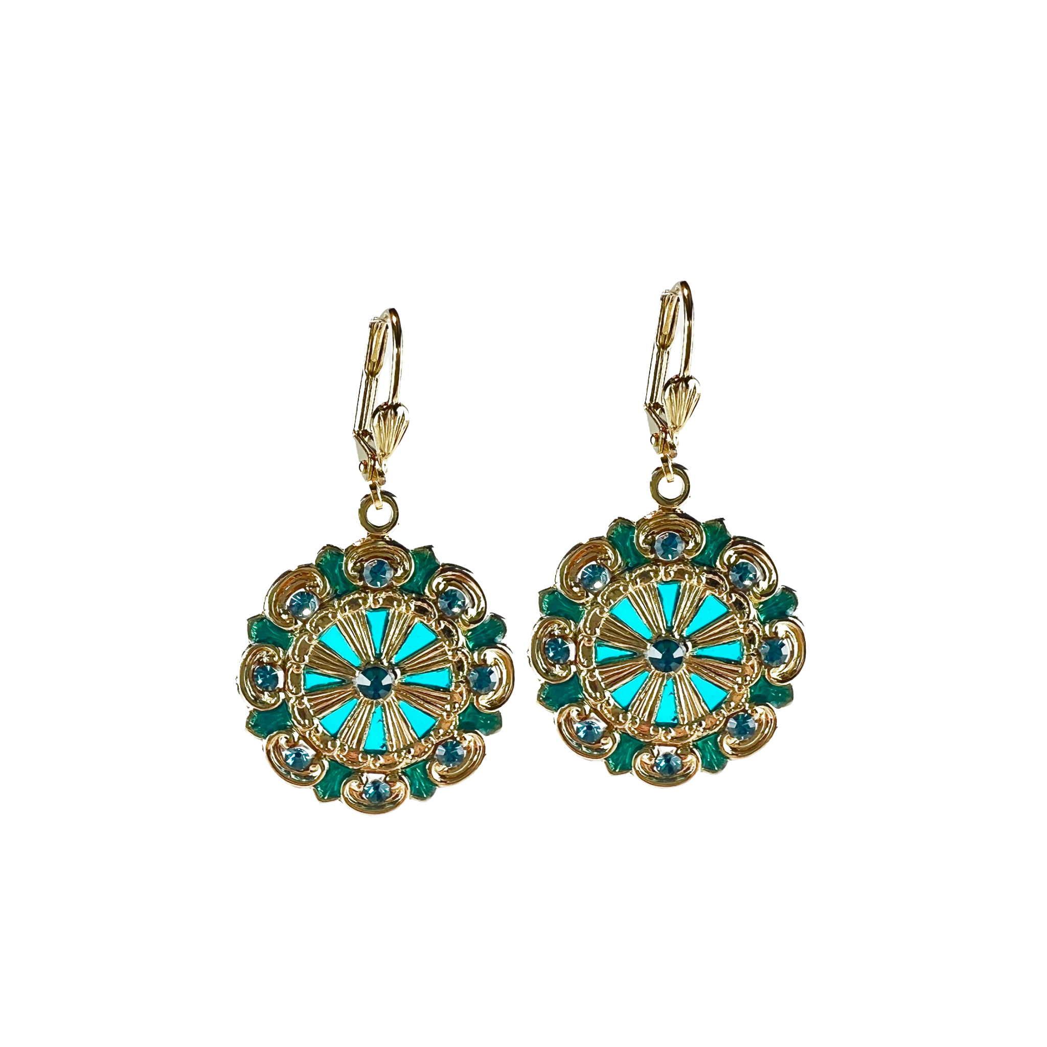 Boucles d'oreilles Suzanne dorées