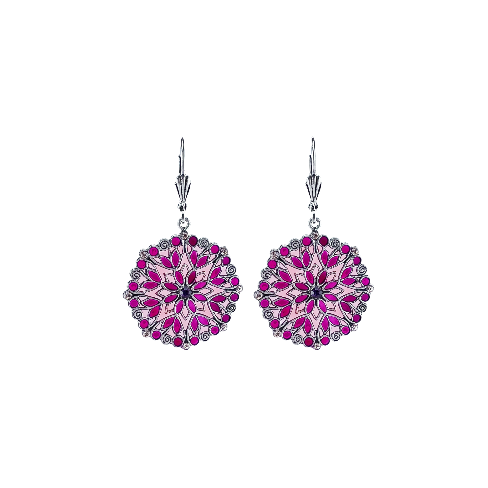 Boucles d'oreilles Violette