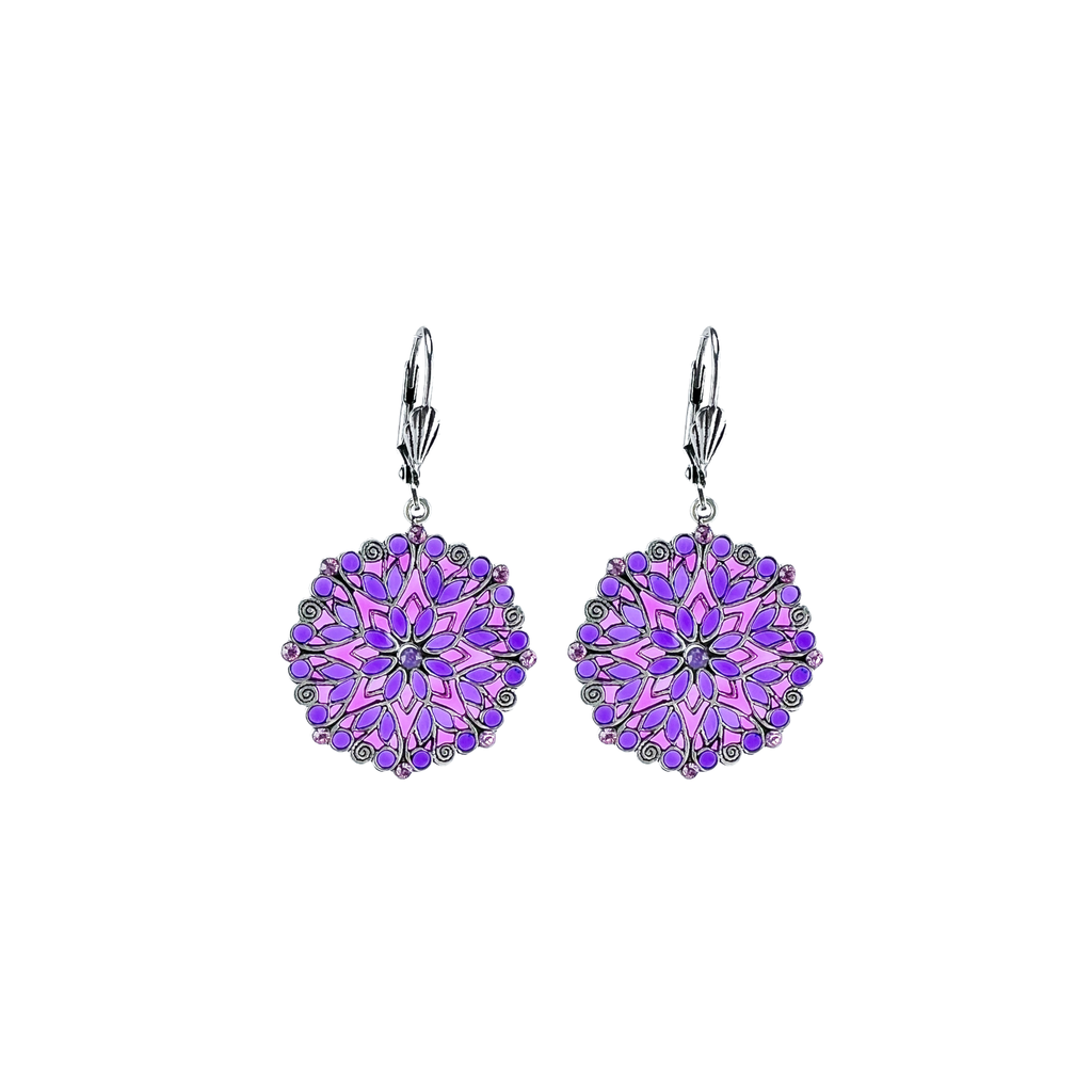 Boucles d'oreilles Violette