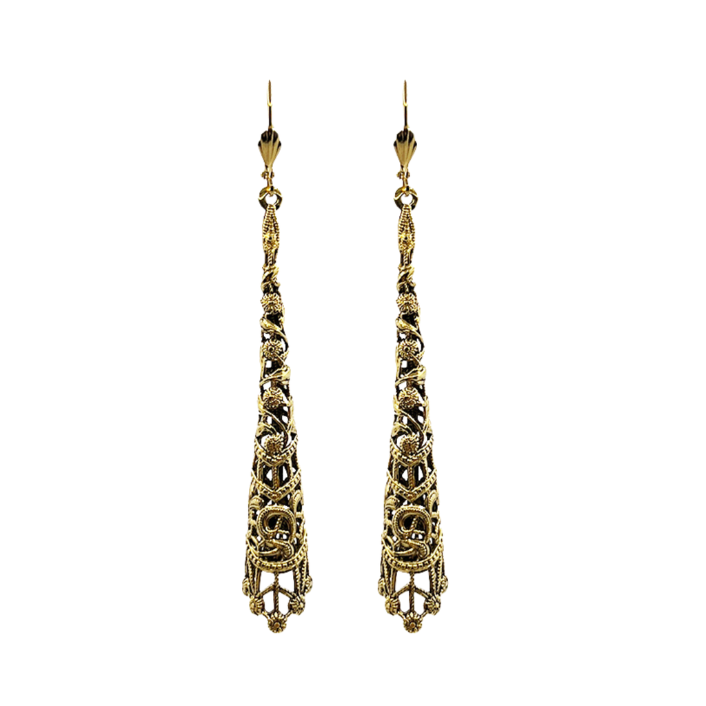 Boucles d'oreilles Empire Dorées