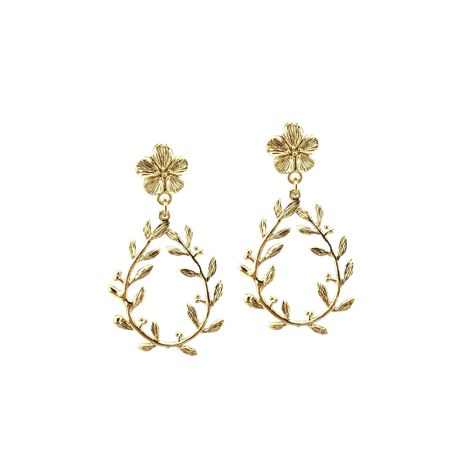 Boucles d'oreilles Césaria Dorées