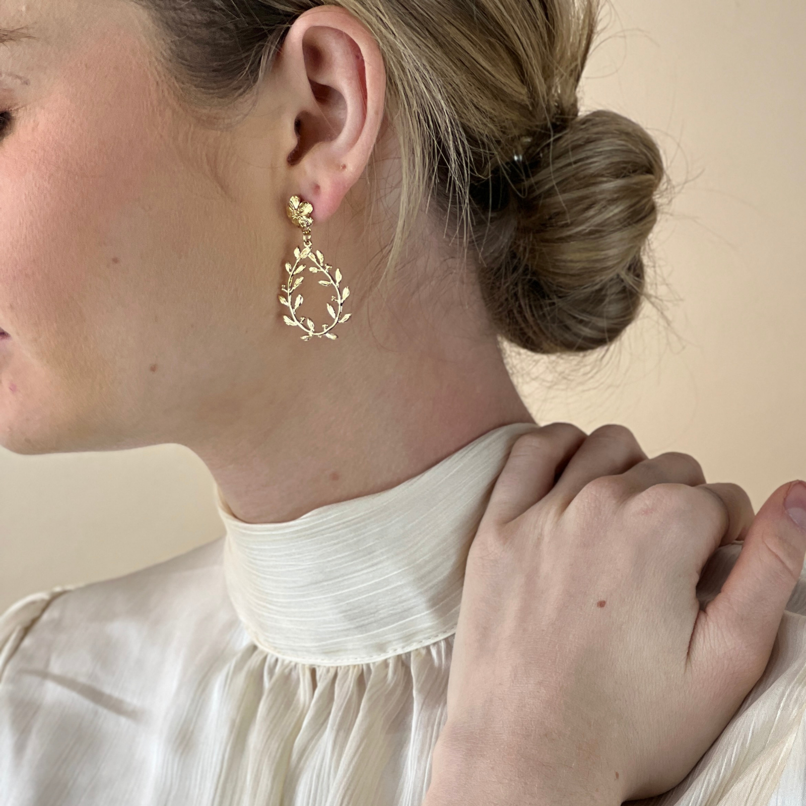 Boucles d'oreilles Césaria Dorées