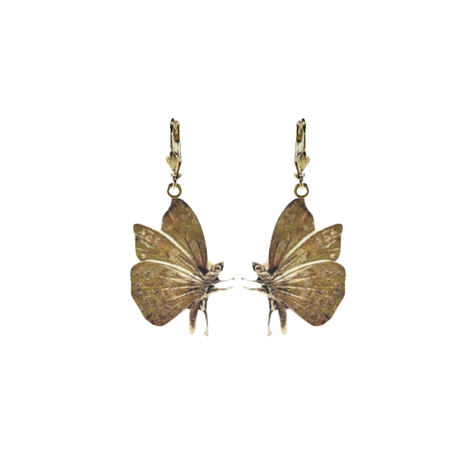 Boucles d'oreilles Papillon Dorées