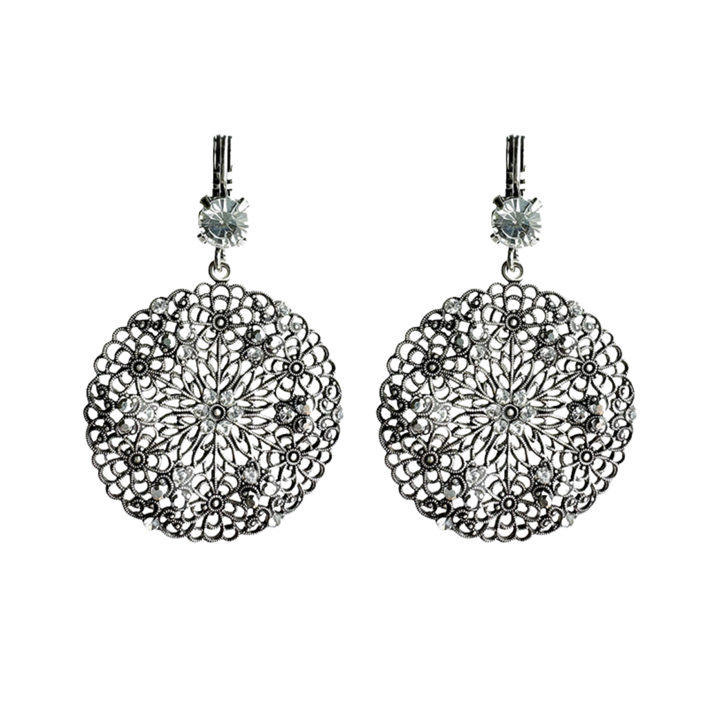 Boucles d'oreilles Rosalia Argentées