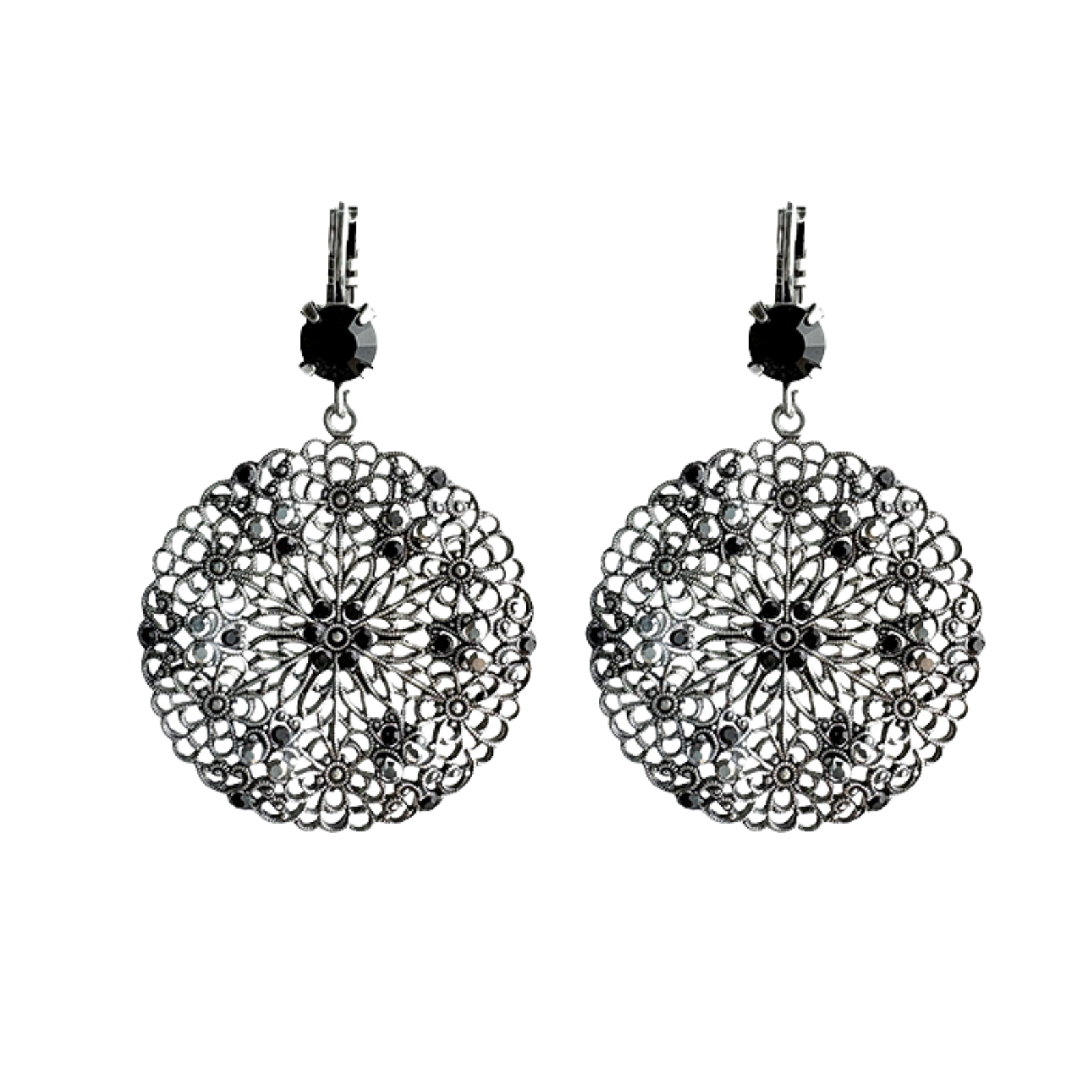 Boucles d'oreilles Rosalia Argentées