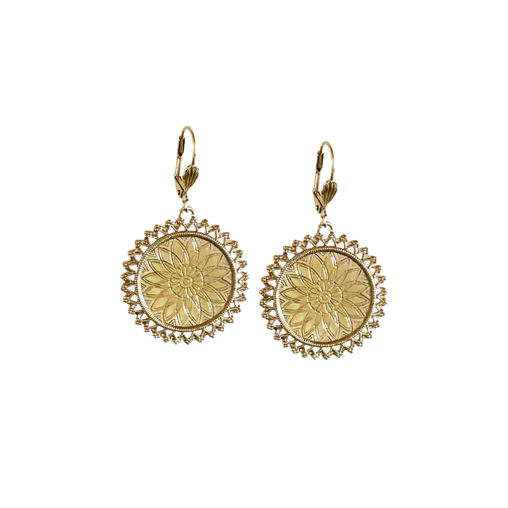 Boucles d'oreilles Stellaire Dorées