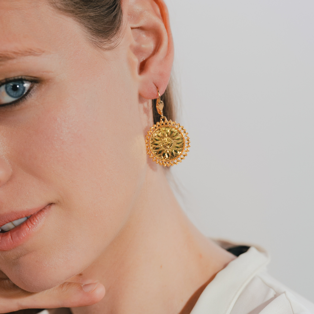 Boucles d'oreilles Stellaire Dorées