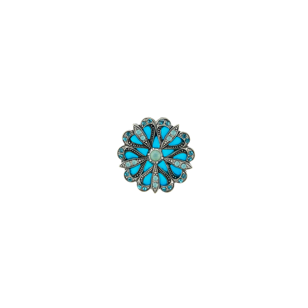 Broche Flore Argentée