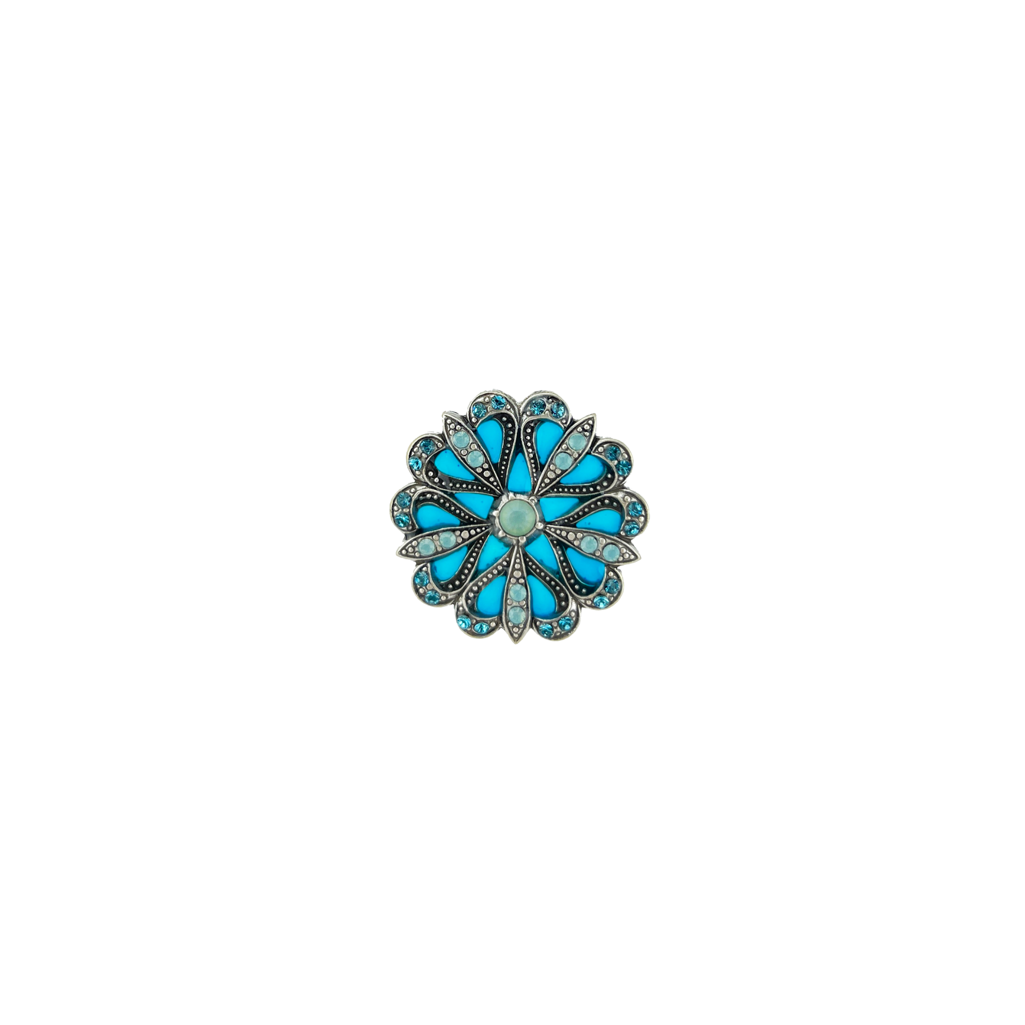 Broche Flore Argentée