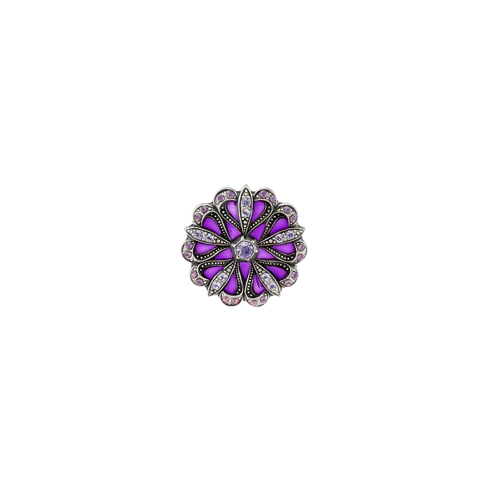 Broche Flore Argentée