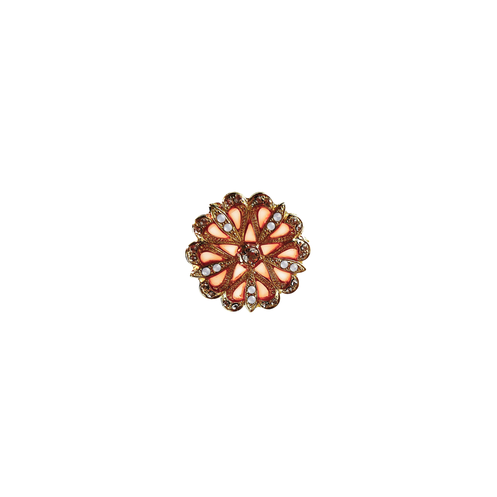 Broche Flore Dorée