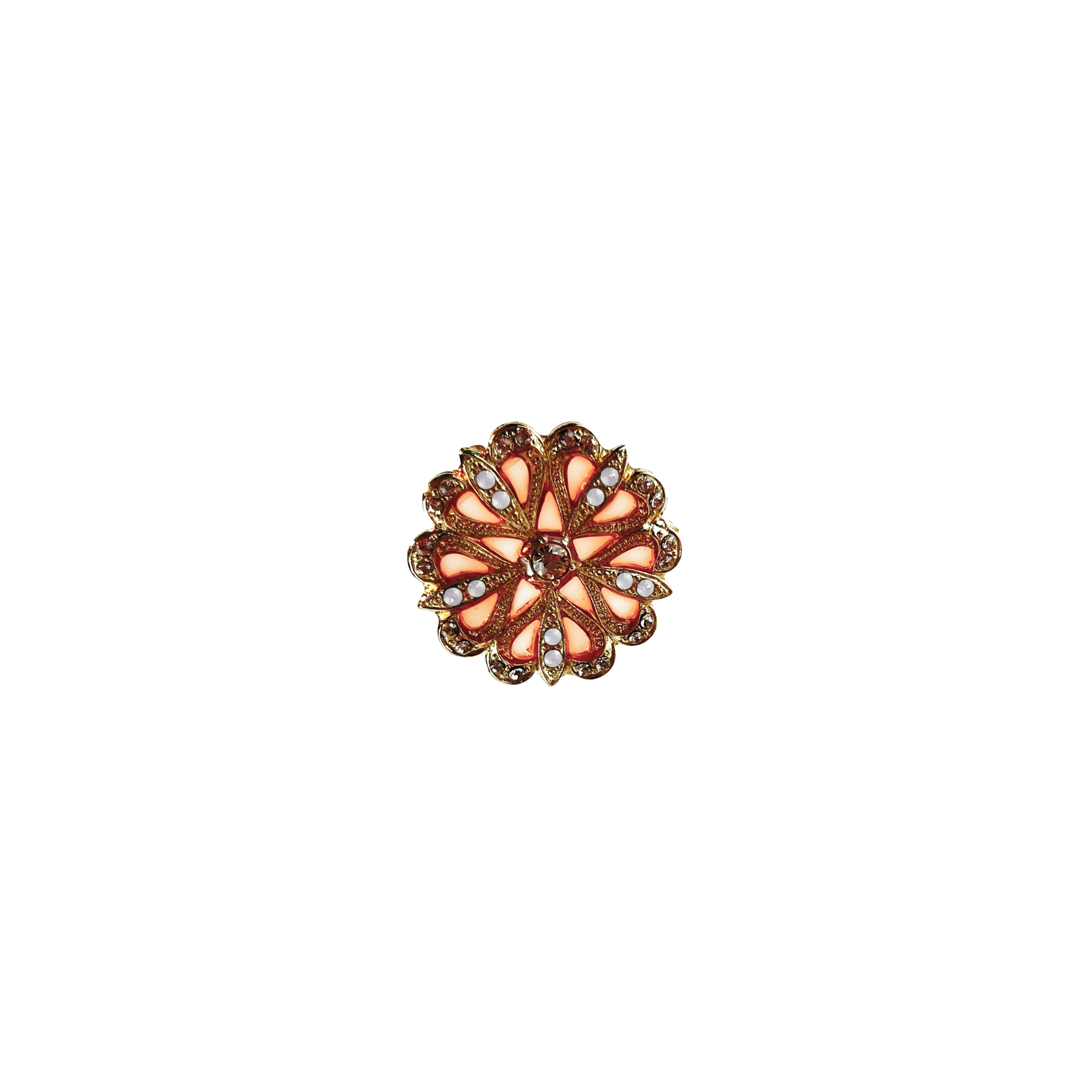 Broche Flore Dorée