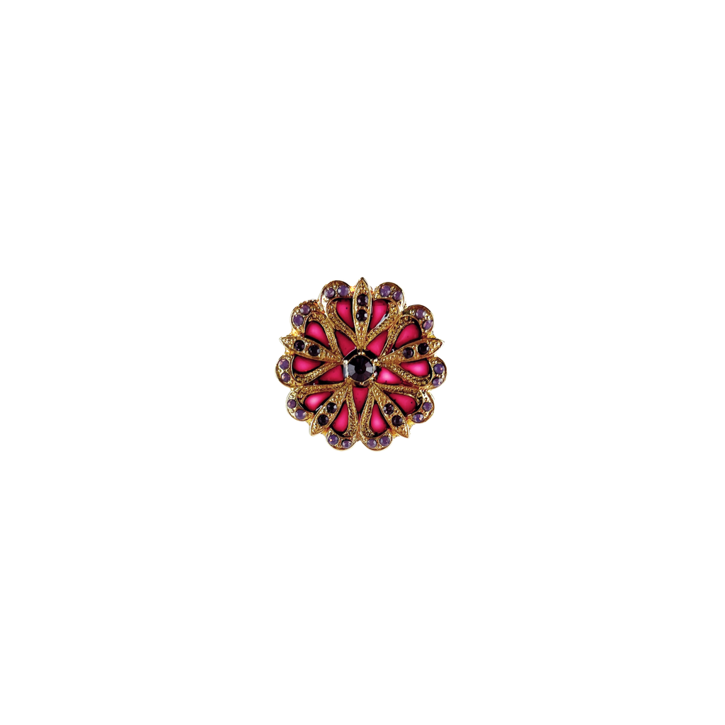 Broche Flore Dorée