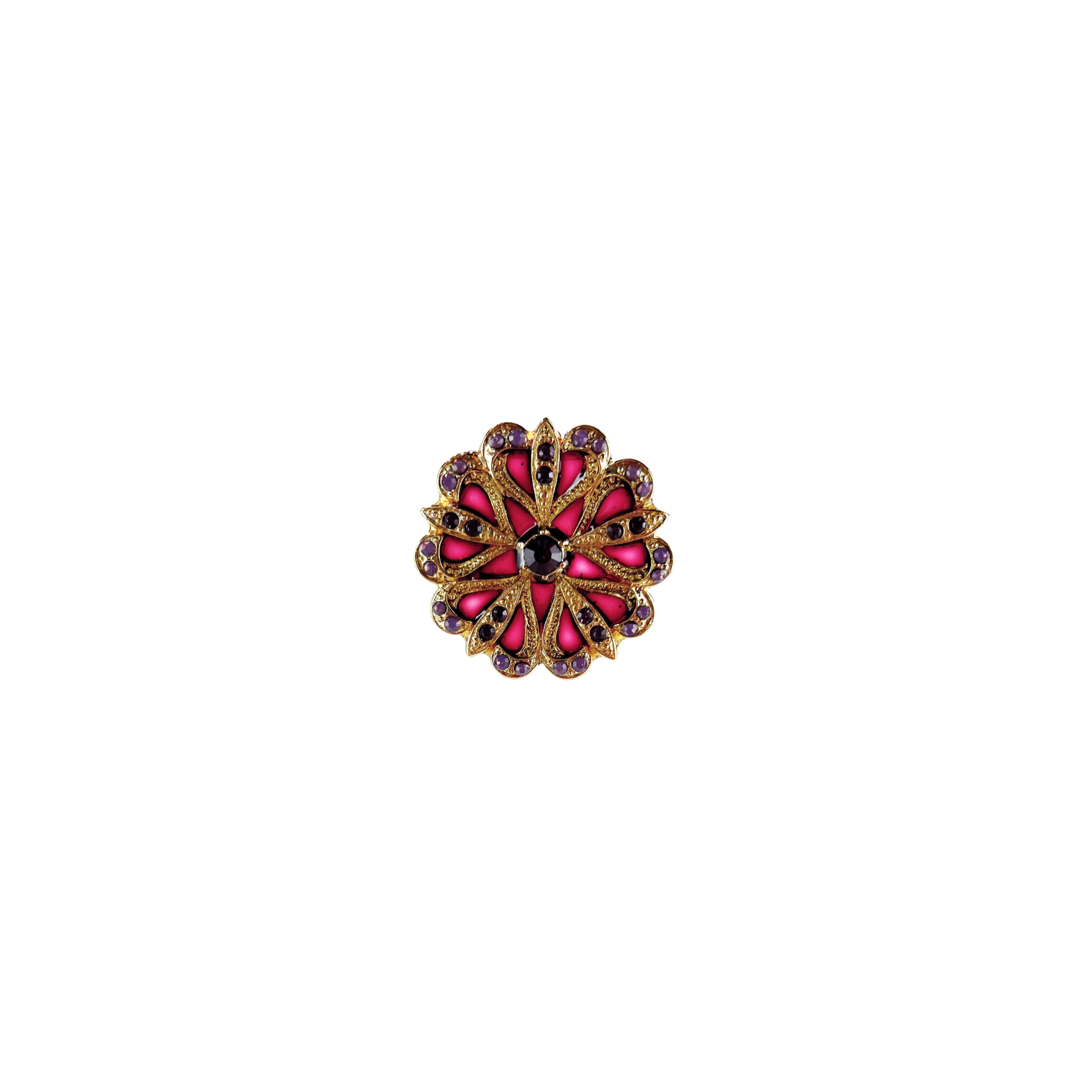 Broche Flore Dorée