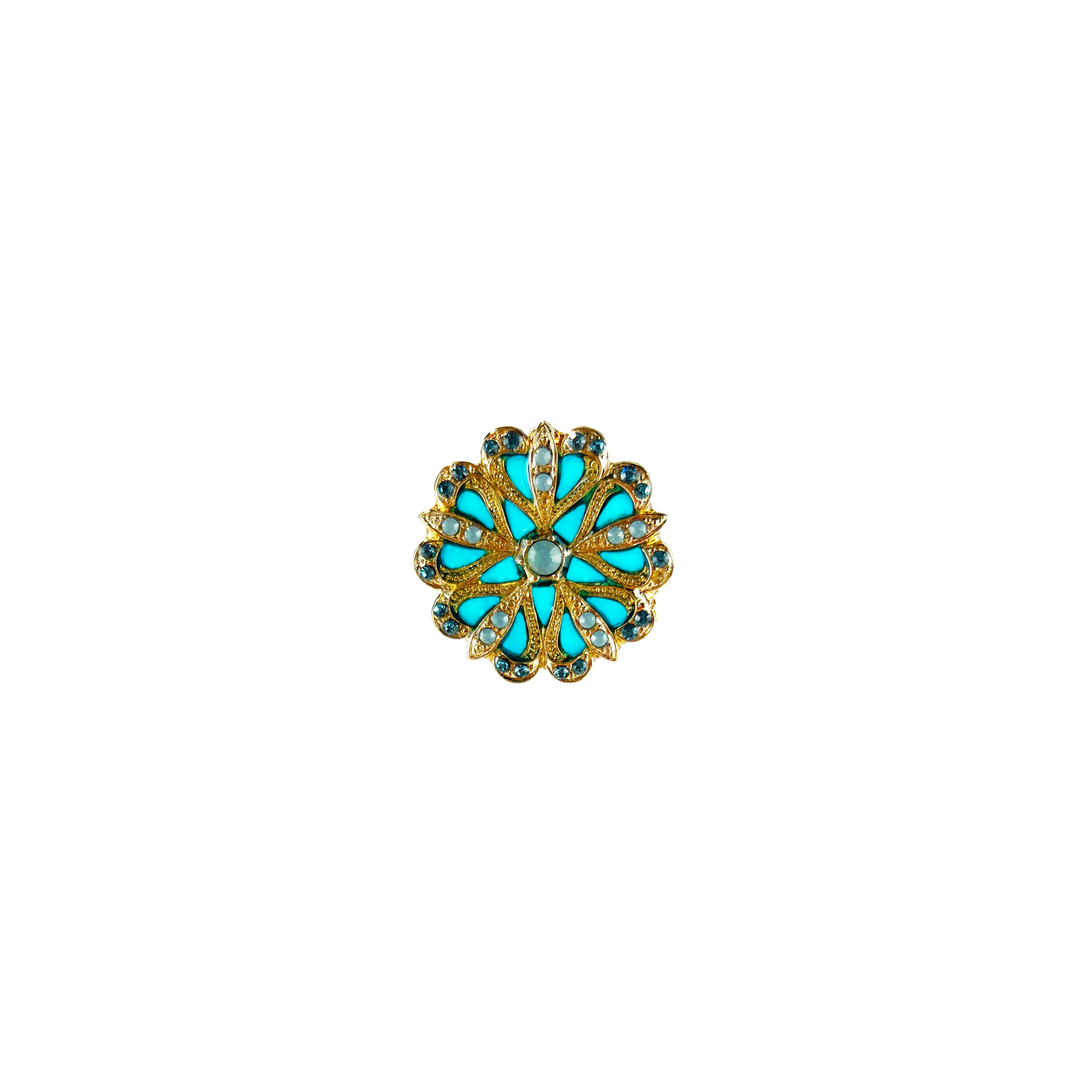 Broche Flore Dorée