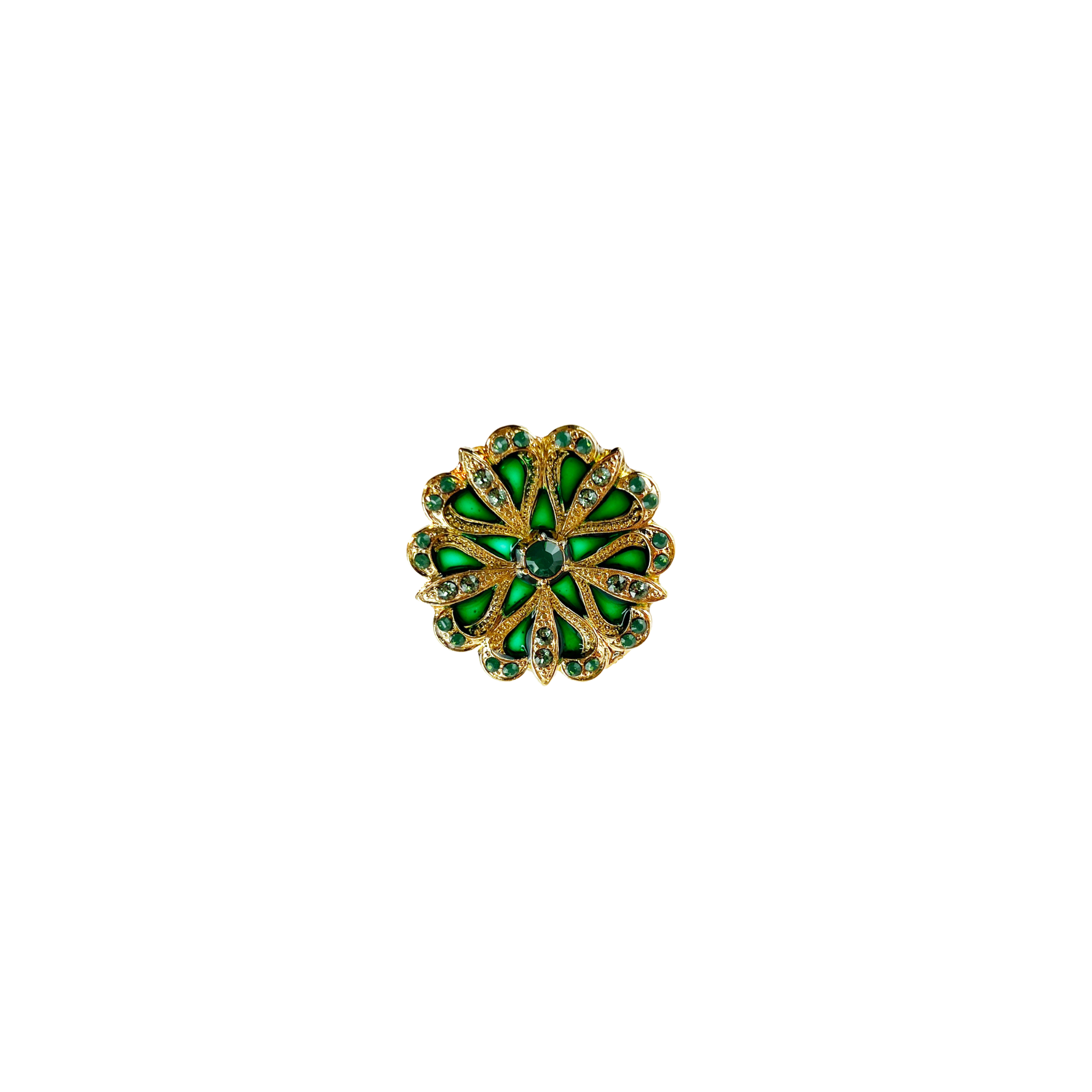 Broche Flore Dorée