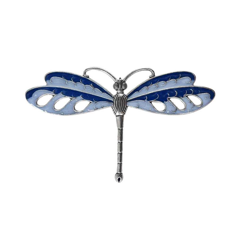 Broche Libellule gravée