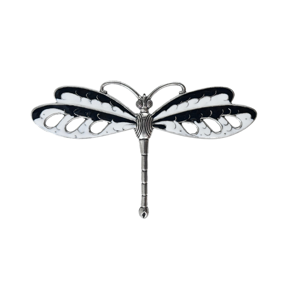 Broche Libellule gravée