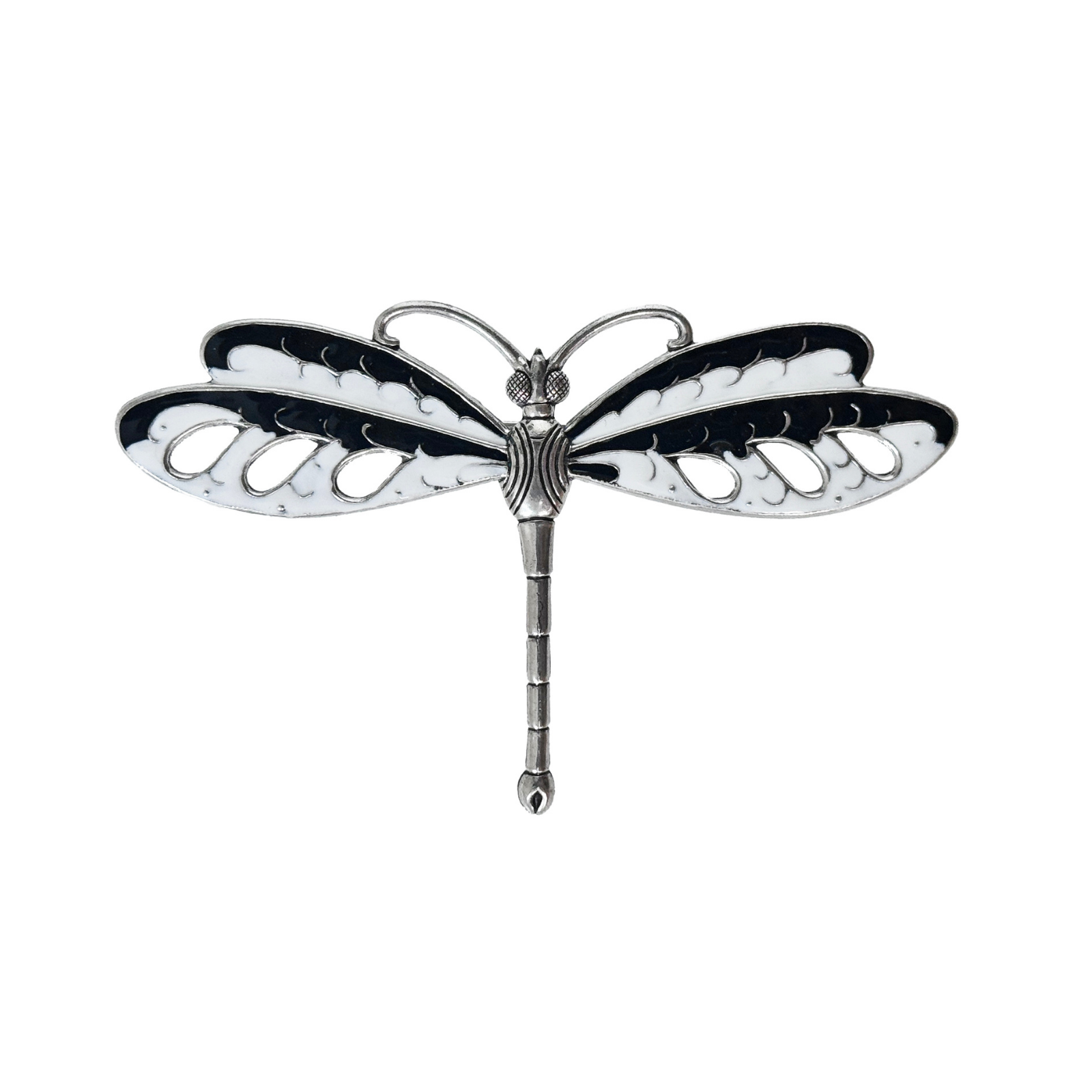 Broche Libellule gravée