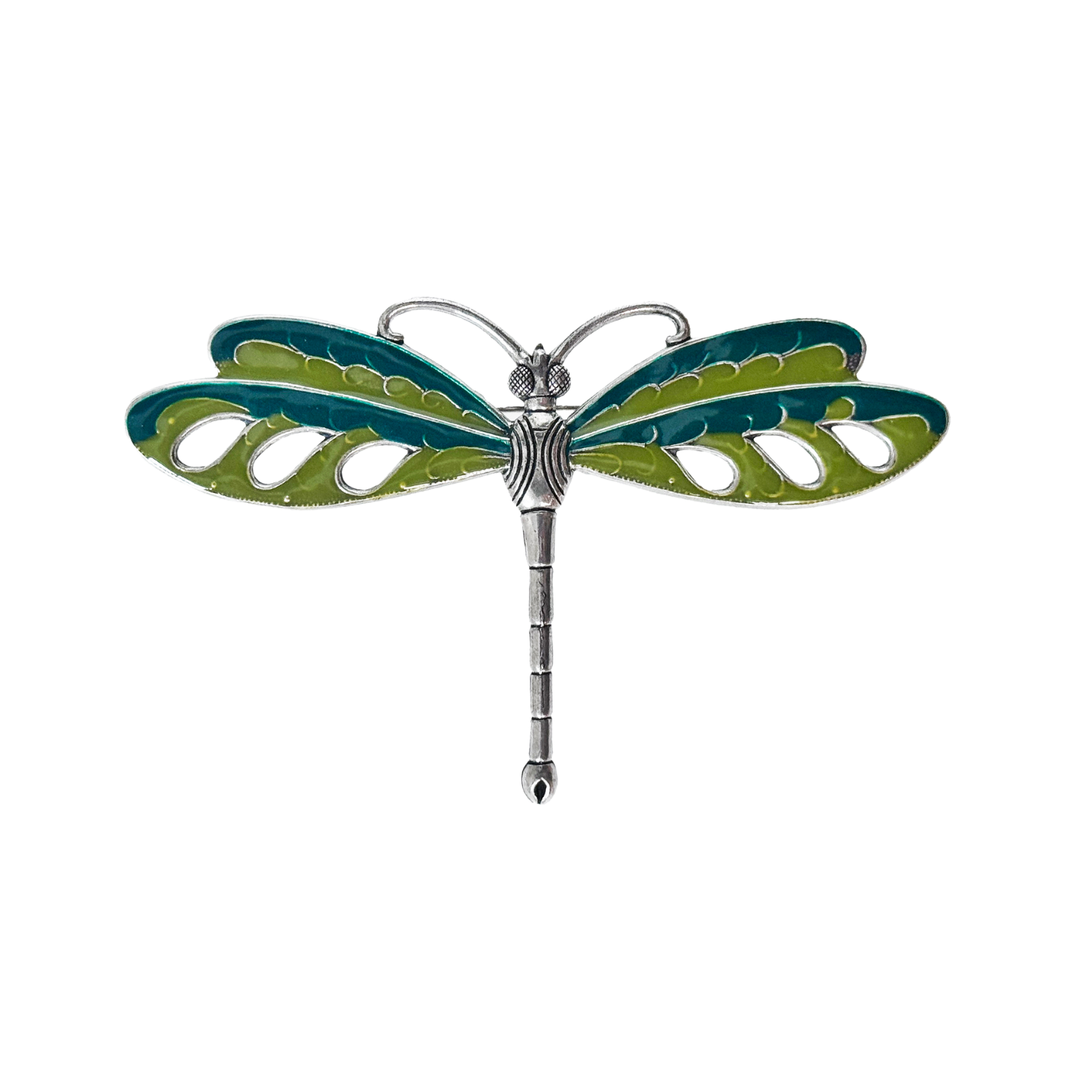 Broche Libellule gravée