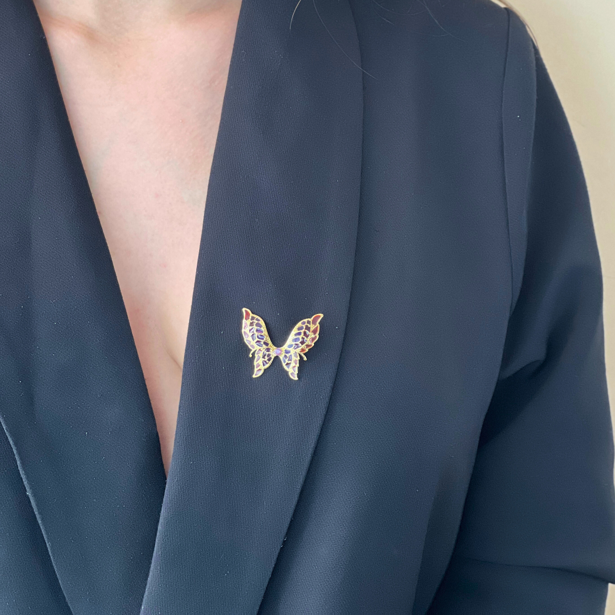 Broche Papilio Dorée